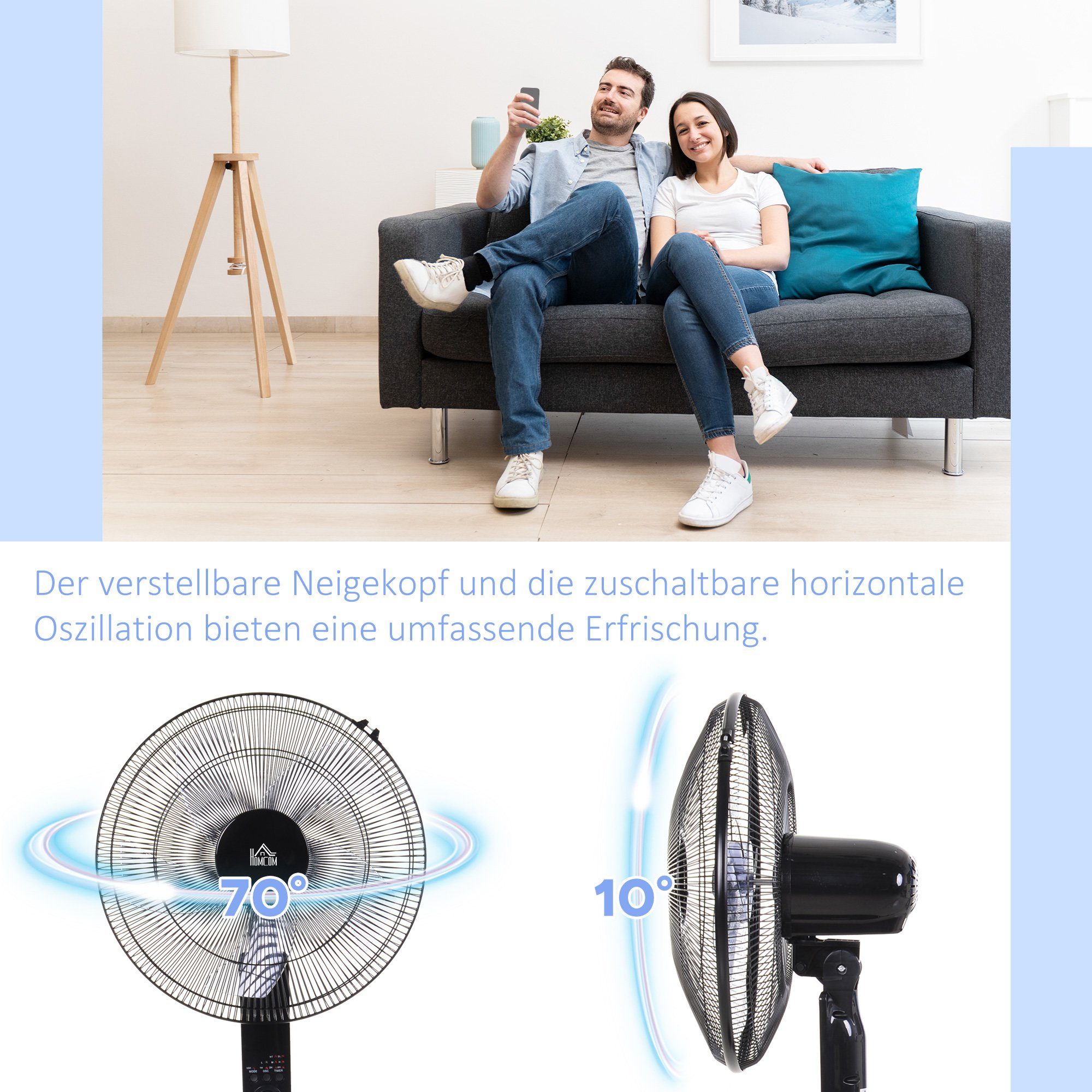 HOMCOM Standventilator