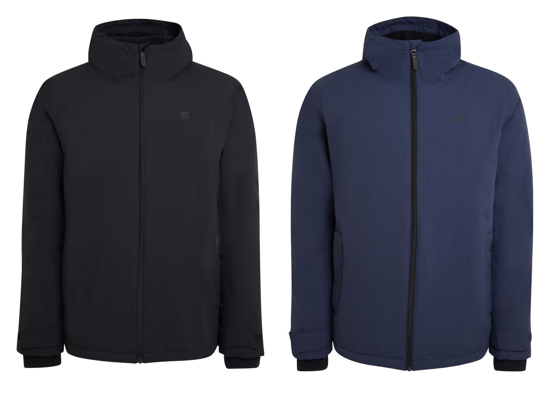 Elkline Winterjacke geschnitten darkblue Fellow sportlich warm Wasserdicht