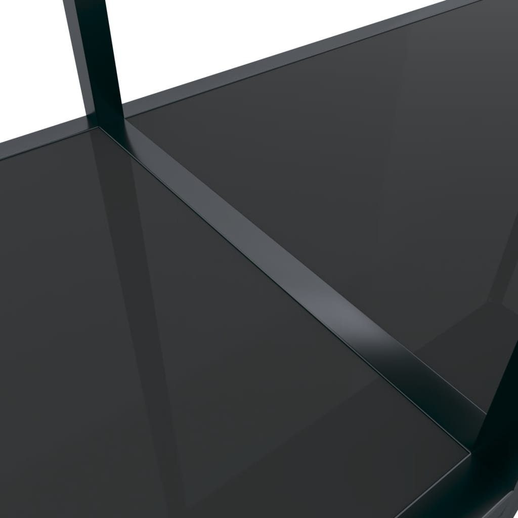 cm Konsolentisch (1-St) Beistelltisch furnicato Hartglas 180x35x75,5 Schwarz