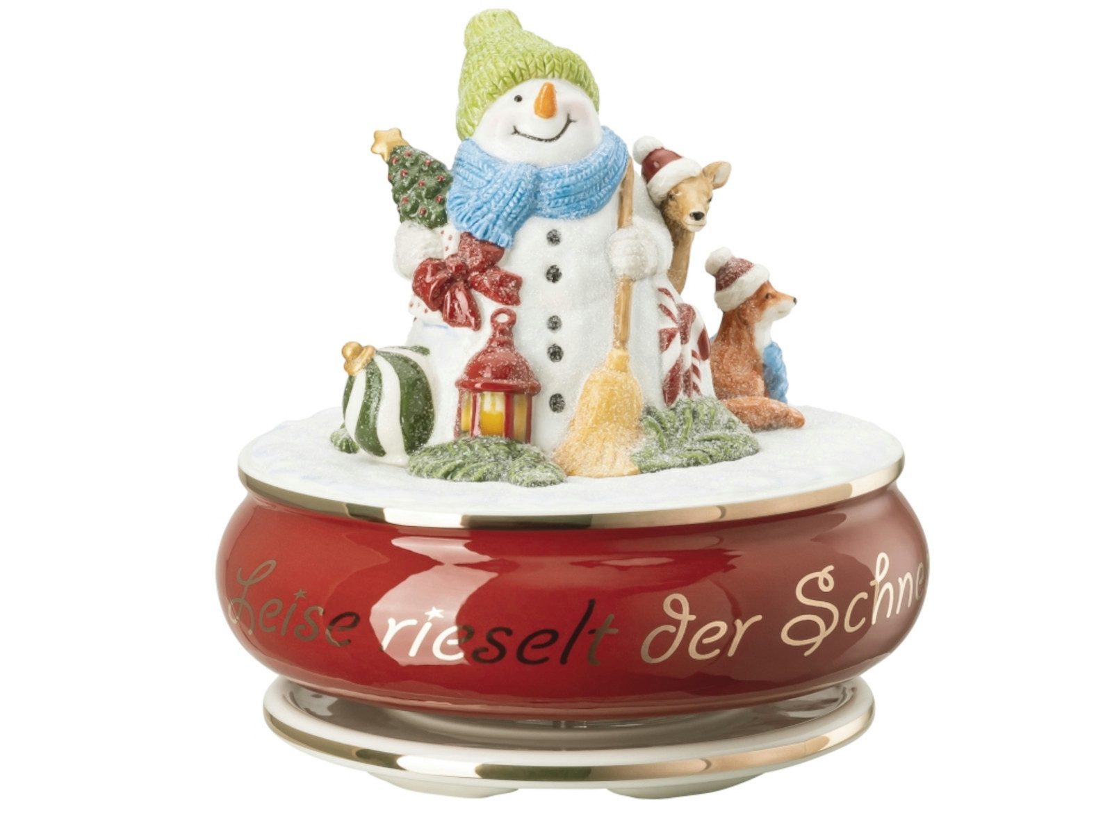 Hutschenreuther Weihnachtsfigur Sammelserie 2022 Spieluhr Leise rieselt der Schnee