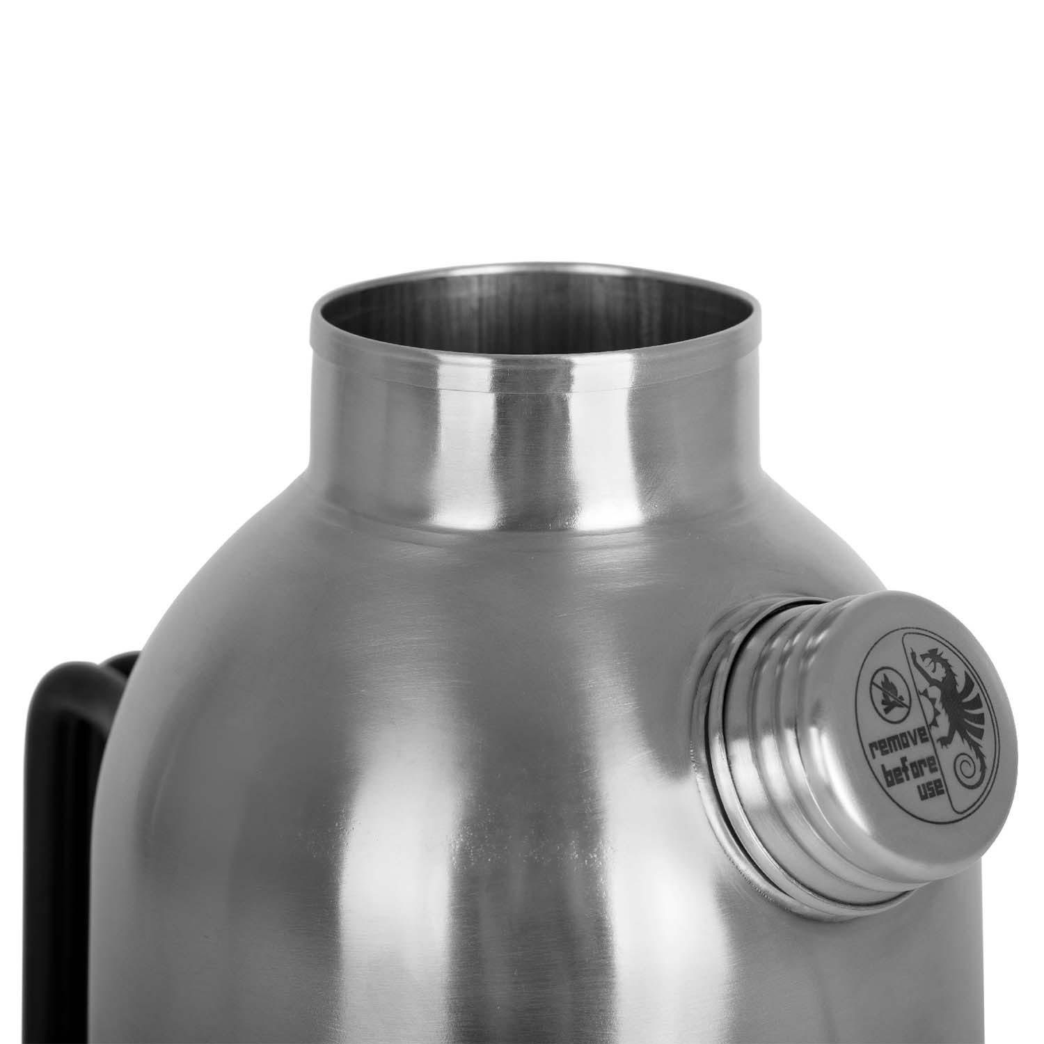 Edelstahl Liter, Feuerkanne Wasserkessel Petromax Edelstahl fk-le75 0,75