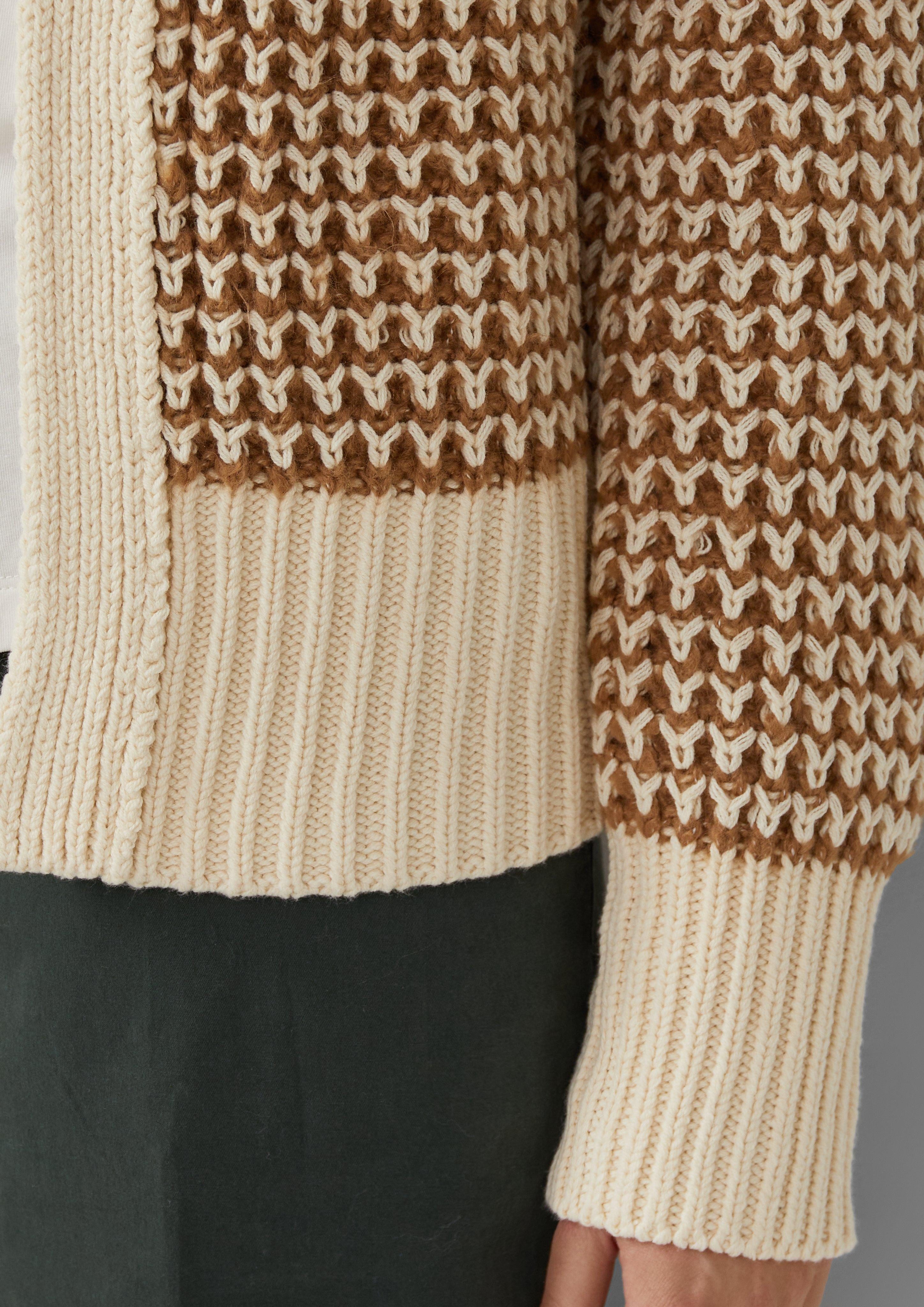 s.Oliver Strickjacke Gemusterte Strickjacke mit Raglanärmeln günstig online kaufen