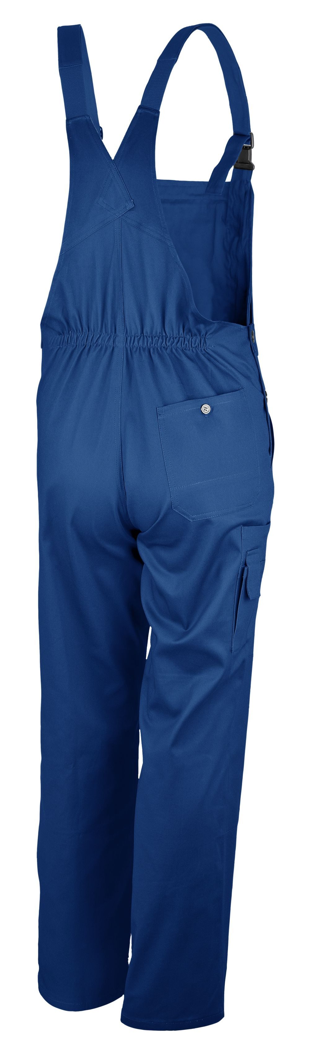 Qualitex Workwear Arbeitslatzhose basic Arbeitshose BW 240 g - waschbarer Blaumann - Handwerk KFZ & mehr (1-tlg) Echte Baumwolle - Latzhose mit 7 Taschen - Robust - Strapazierfähig