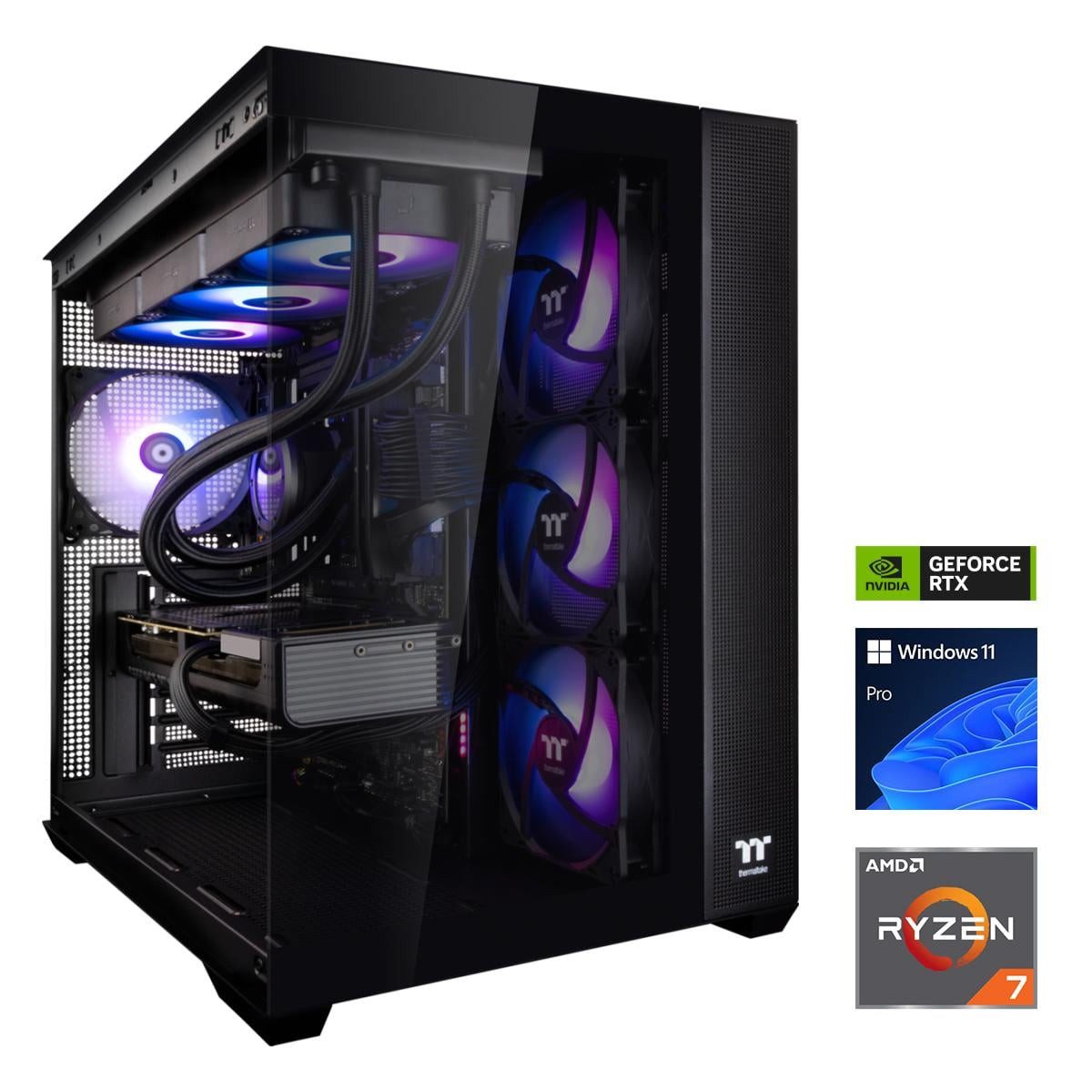 ONE GAMING MP PC NEXT LEVEL III Gaming-PC (AMD Ryzen 7 9800X3D, GeForce RTX 5080, 32 GB RAM, 1000 GB SSD, Wasserkühlung)