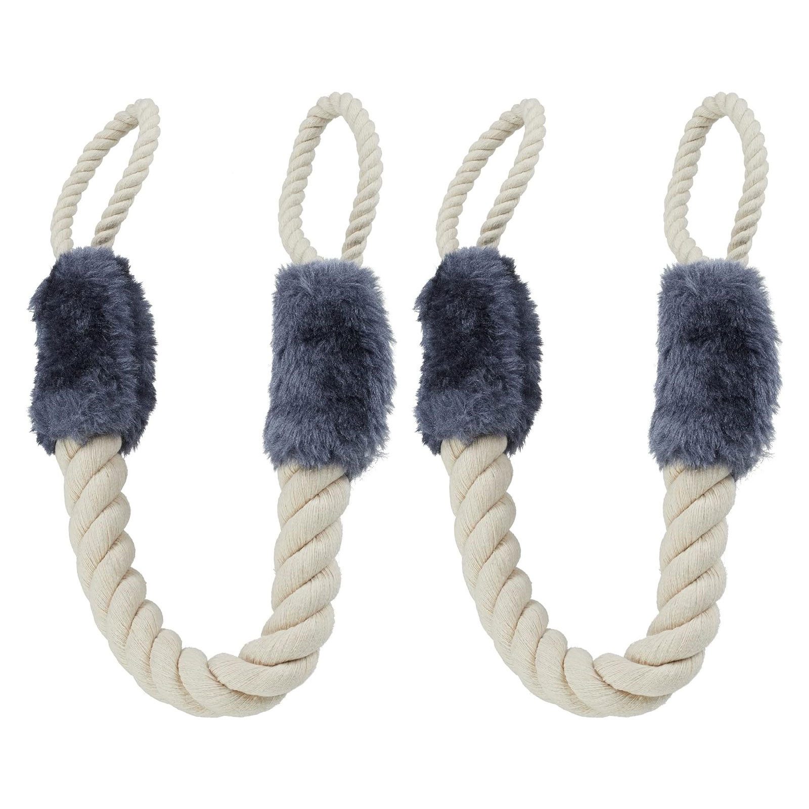 STILVORA Дверные демпферы 2-teiliges Türschutz-Set – Türstopper & Türseil-Klemme, Haustierschutz (57cm, 2 St., Polyesterfasern), Klemmschutz-Design,Haustierfreundlich,Stoß- und Geräuschdämpfung
