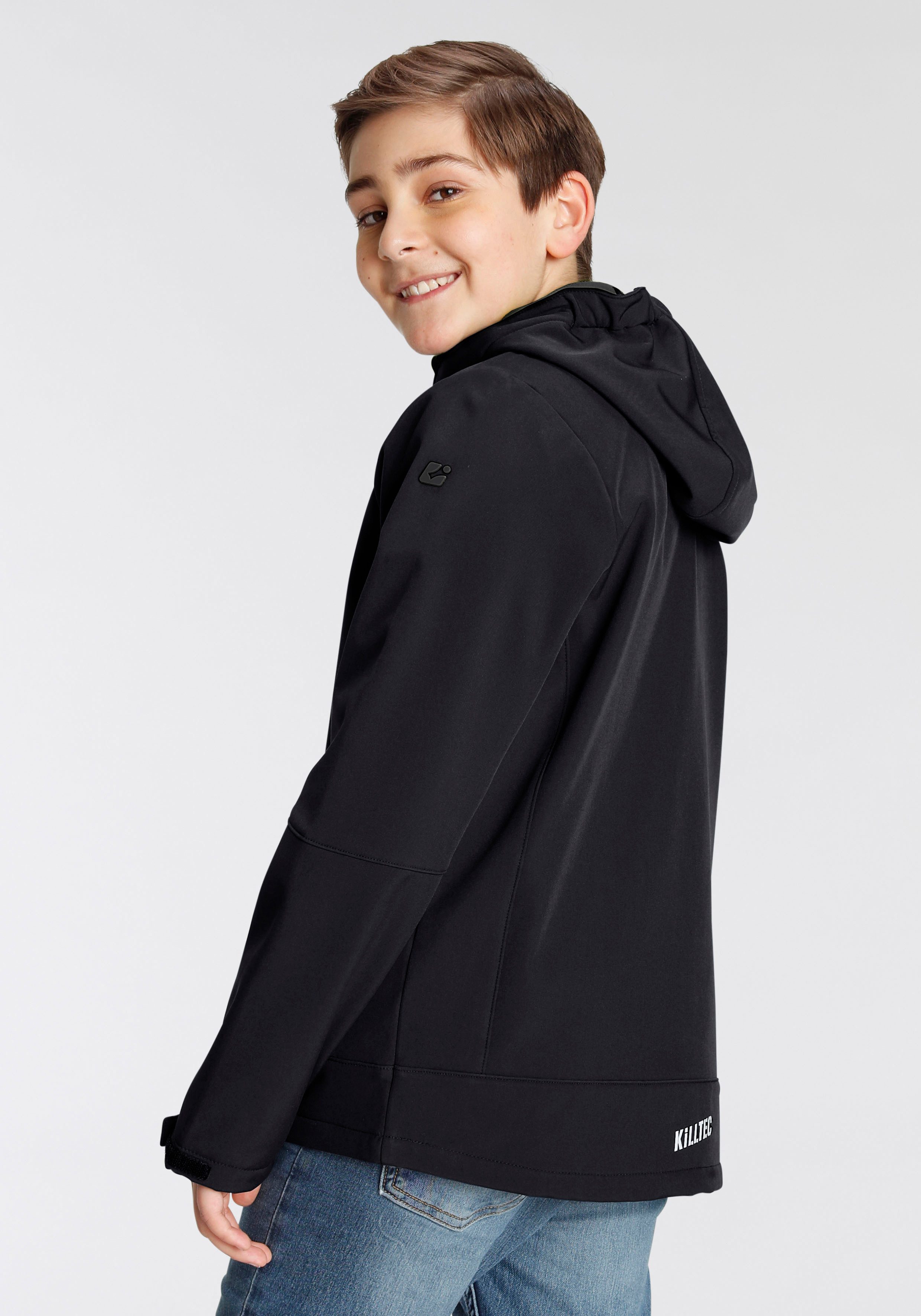 Killtec Softshelljacke BYS SFTSHLL JCKT OT mit Reißverschlusstaschen, atmungsaktiv, schnell trocknend