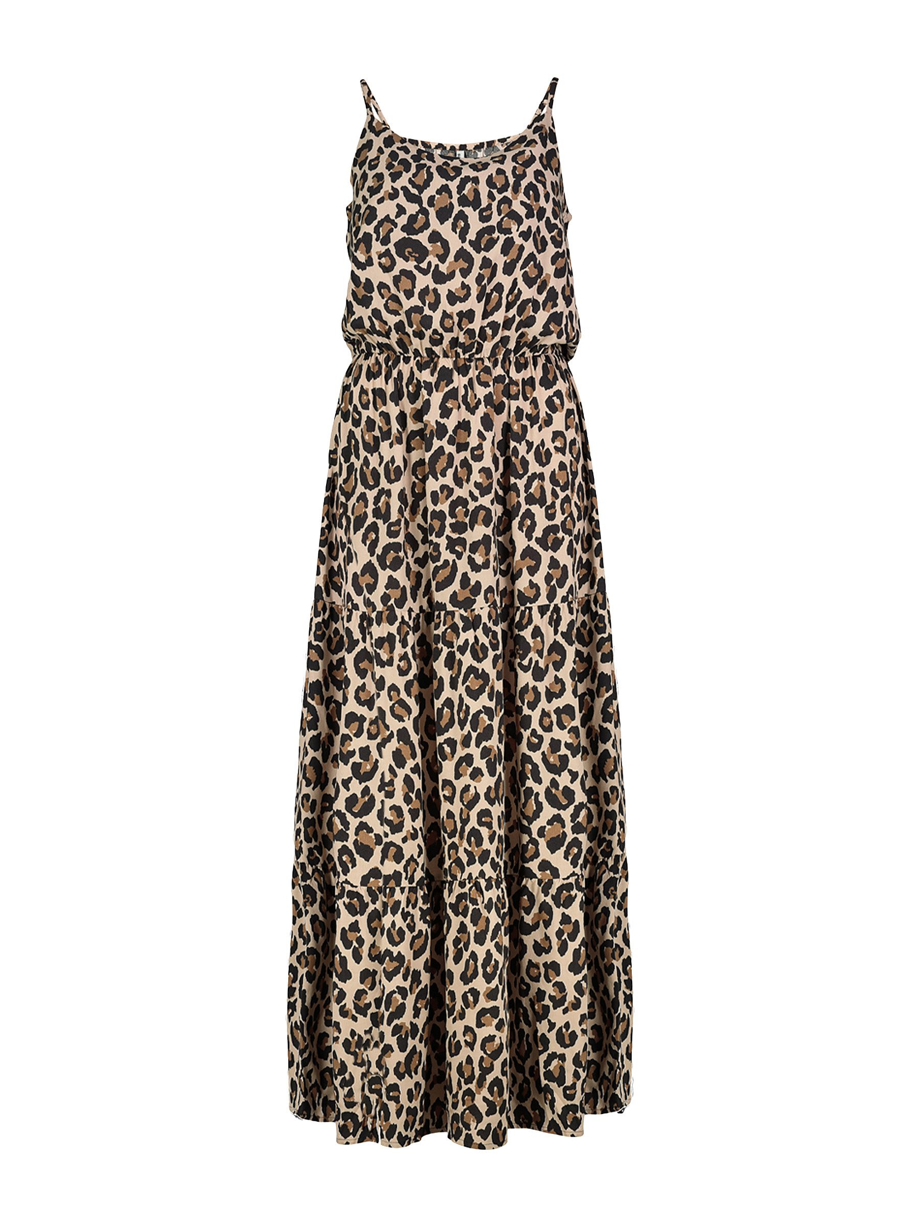 SUBLEVEL Shirtkleid DOB Maxi Volant-Design mit Spaghettiträgern (lang) DOB_ günstig online kaufen