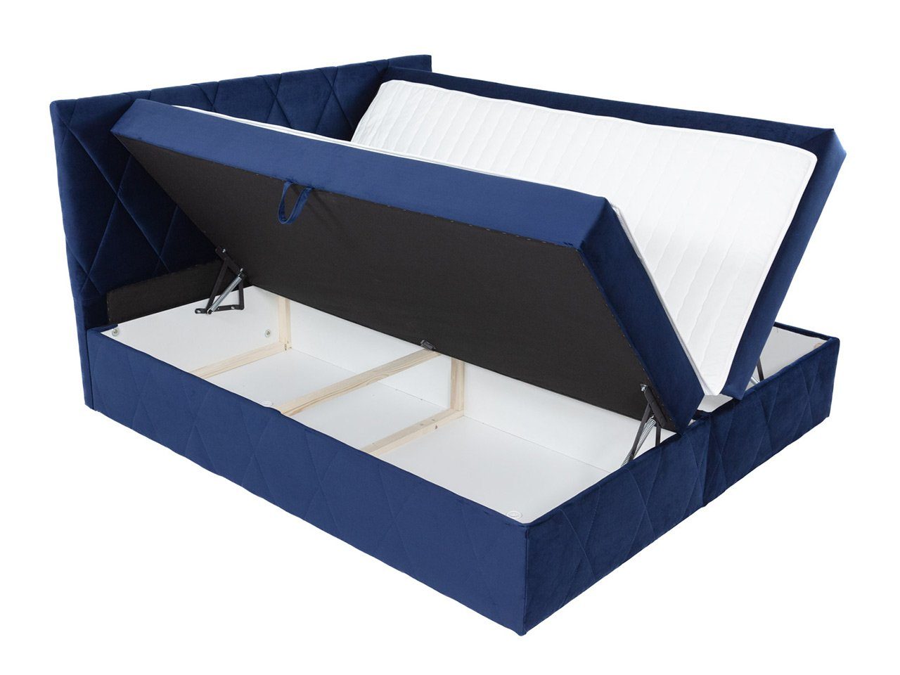 MIRJAN24 Boxspringbett Simoti (mit Hauptmatratze, Topper), 140, 160, 180 / 200 cm, Doppelbett mit zwei Bettkästen