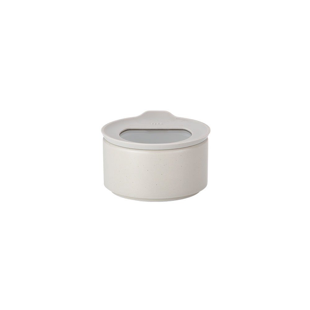NEOFLAM® Vorratsdose Stone Vorratsdose Silikon, 200ml - Keramik, One FIKA White, Keramik (1-tlg)