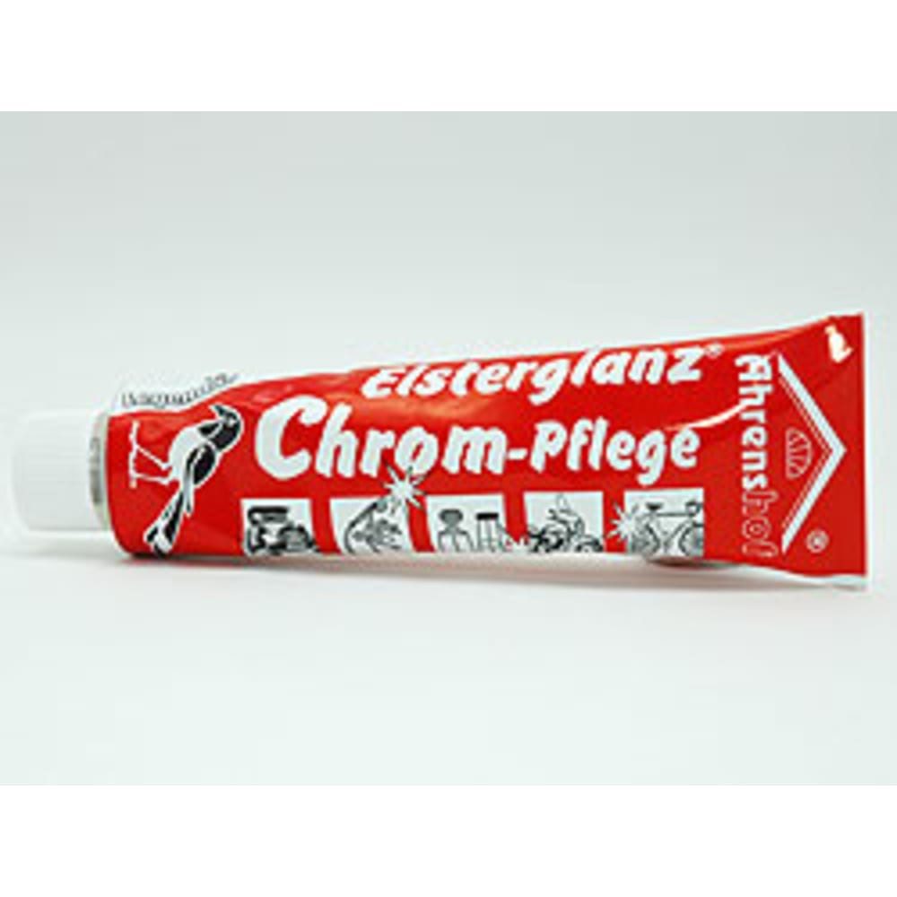 Ahrenshof Elsterglanz, Chrompflege, 150 ml in Tube Edelstahlreiniger (Tube, [1-St. Chrompflege Poliermittel Metallreiniger Chrompolitur Pflegepaste Glanzmittel)