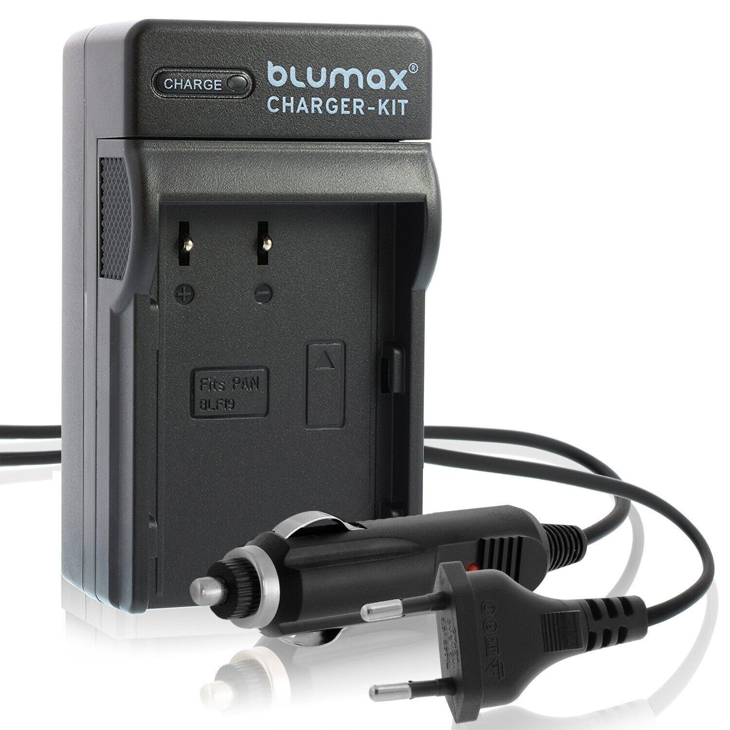 Blumax Panasonic Set DMC-GH3 mit BLF19E 2040mAh Kamera-Akku für Lader