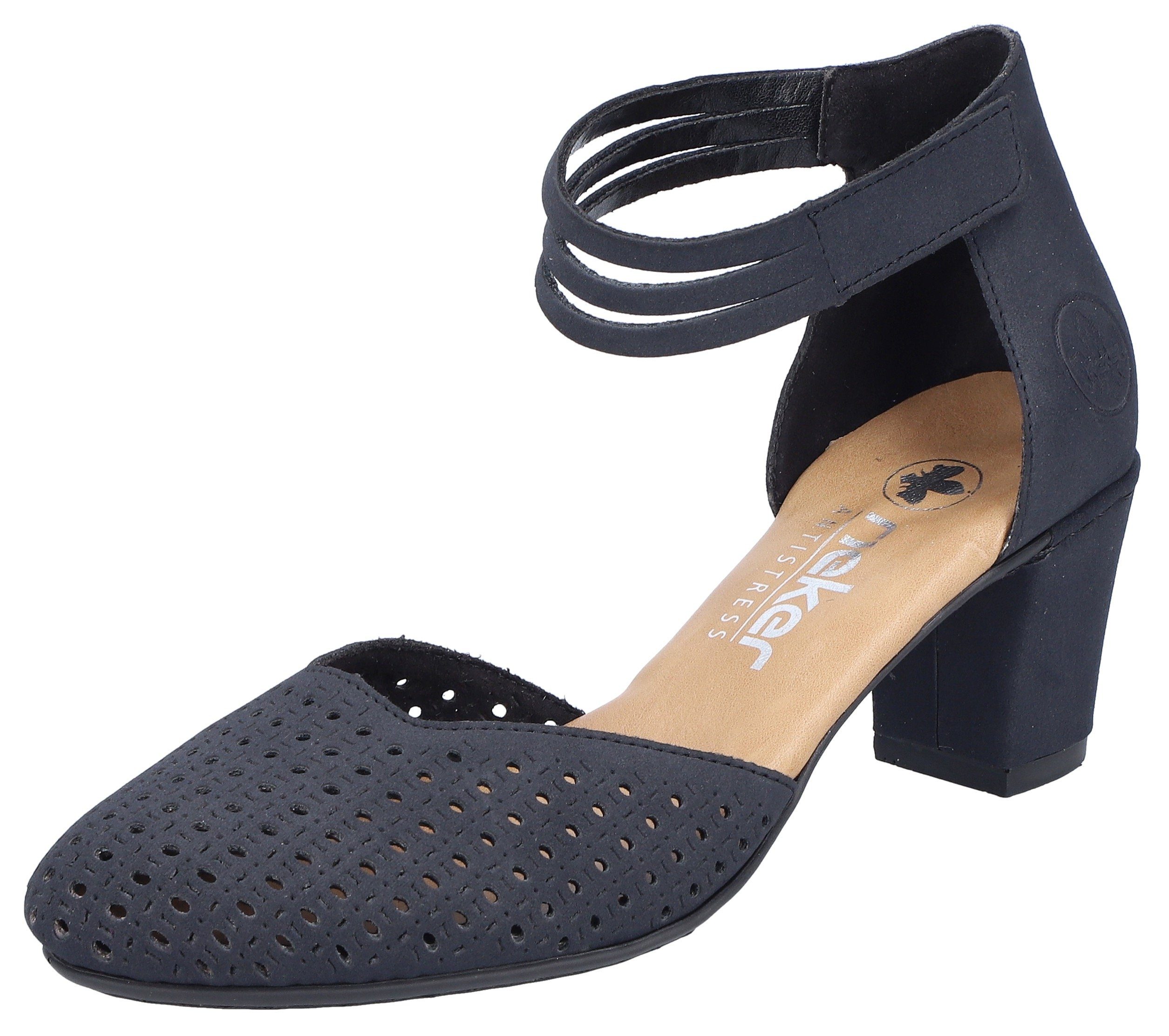 Rieker Spangenpumps, Abendschuh, Festtagsschuh, Trichterabsatz, mit günstig online kaufen