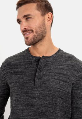 camel active Henleyshirt aus reiner Baumwolle