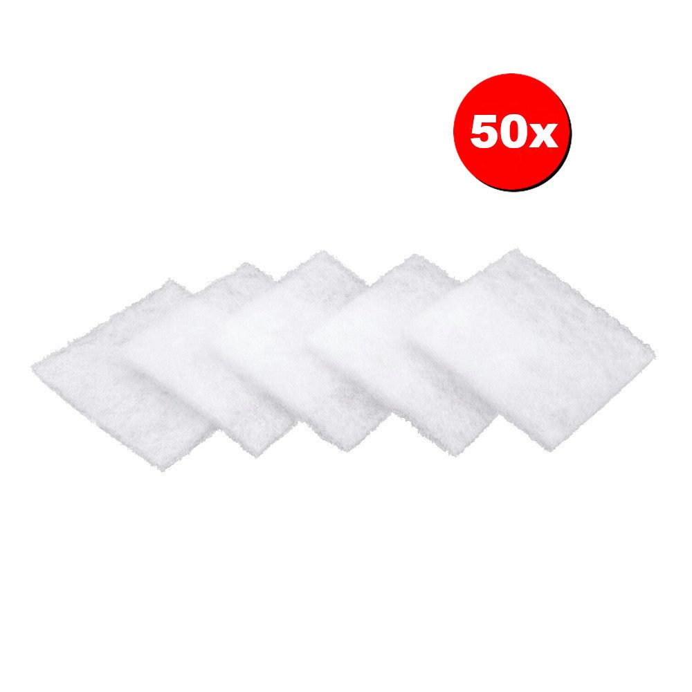 Trade-Shop Filtermatte 50x passend für Lunos 2/GBF, 2/GVF, ALD-R 110, 2/ZSKA, Luga-S, für Lunos Typ 2/FB, 33286 / Badlüfter-Zubehör, (50-St), Maße: 90 x 90mm / Filterklasse: G2 / Material: synthetische Fasern