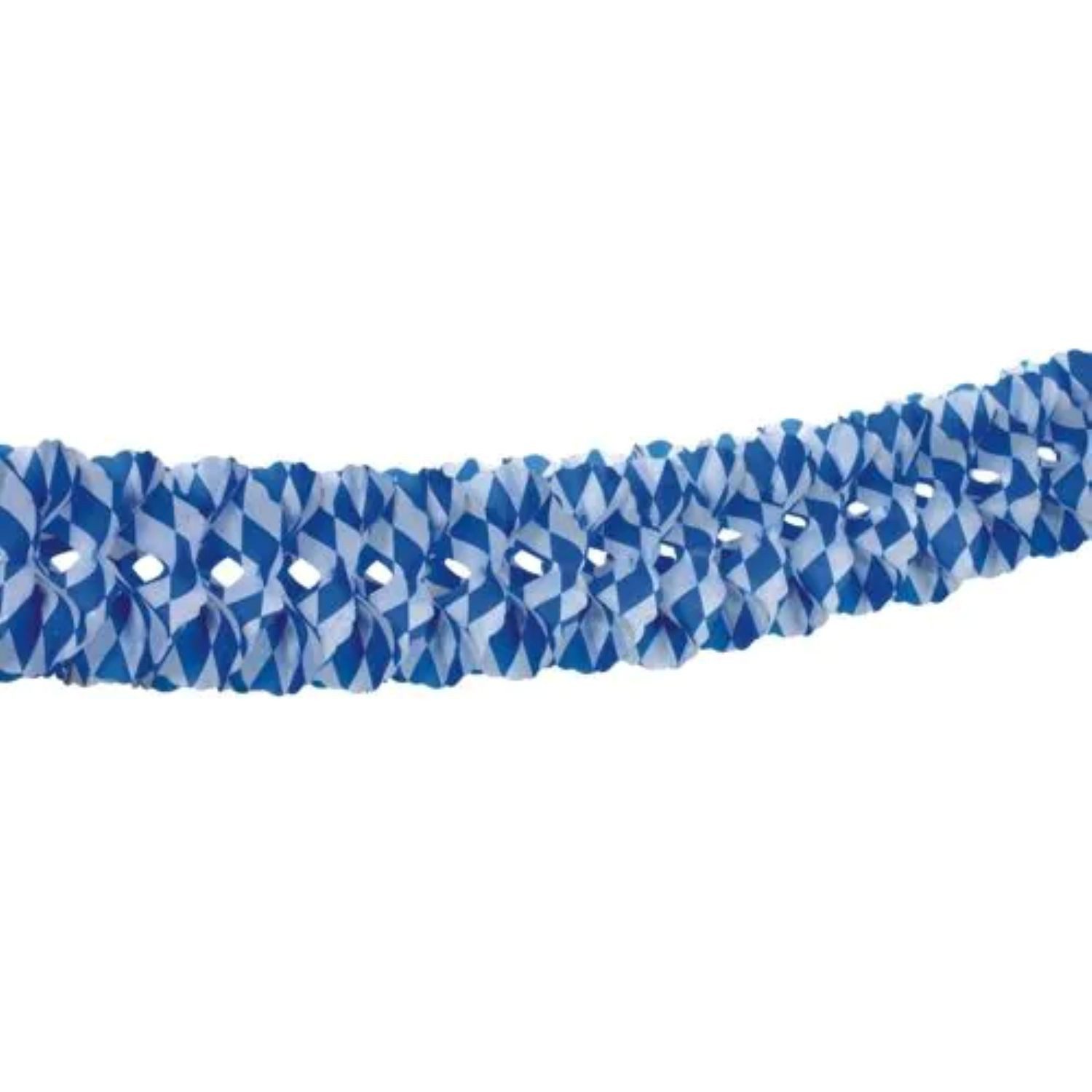 PAPSTAR GmbH Hängedekoration Girlande 'Bayrisch Blau' Ø 16cm · 10 m, Schwer en