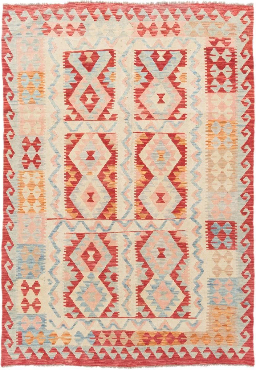 Orientteppich rechteckig, mm 170x250 Höhe: Handgewebter Nain Kelim Orientteppich, Trading, 3 Afghan