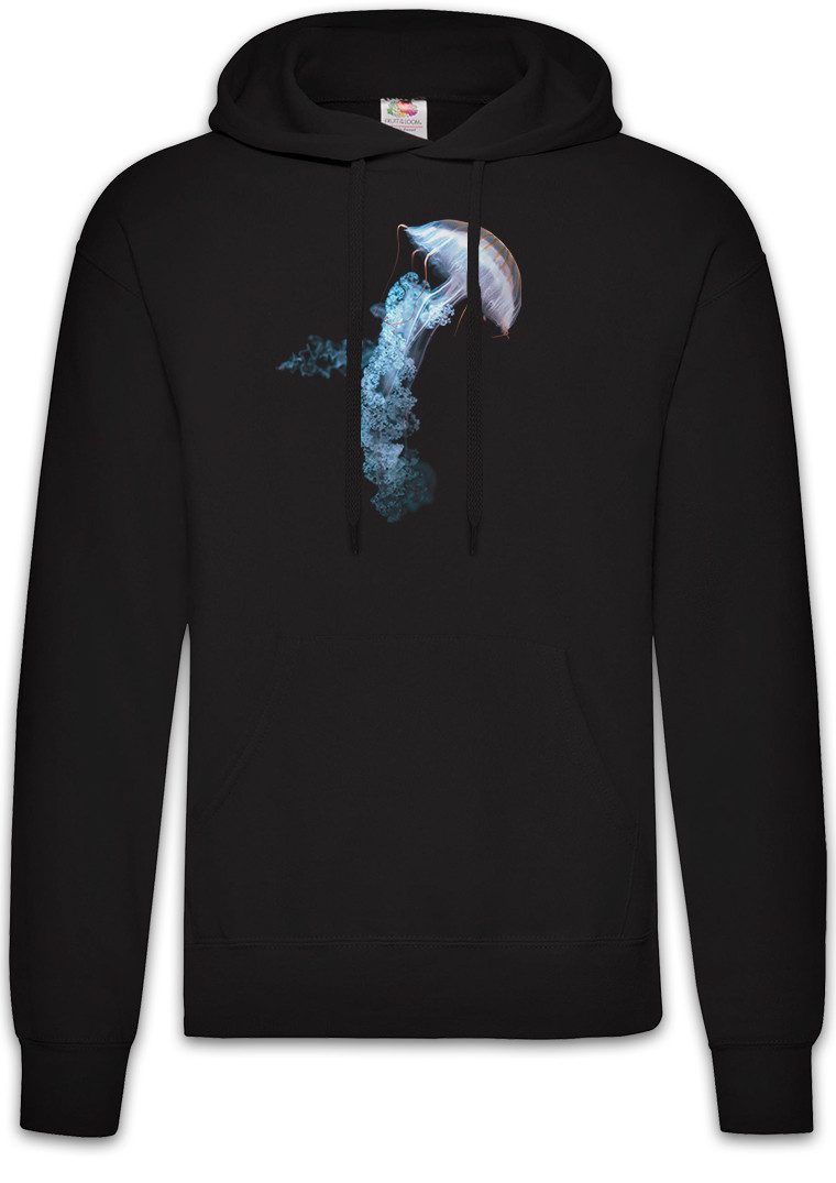 Hoodie JellyfishHerren Hoodie Qualle Medusa Nautical Tattoo Diving School