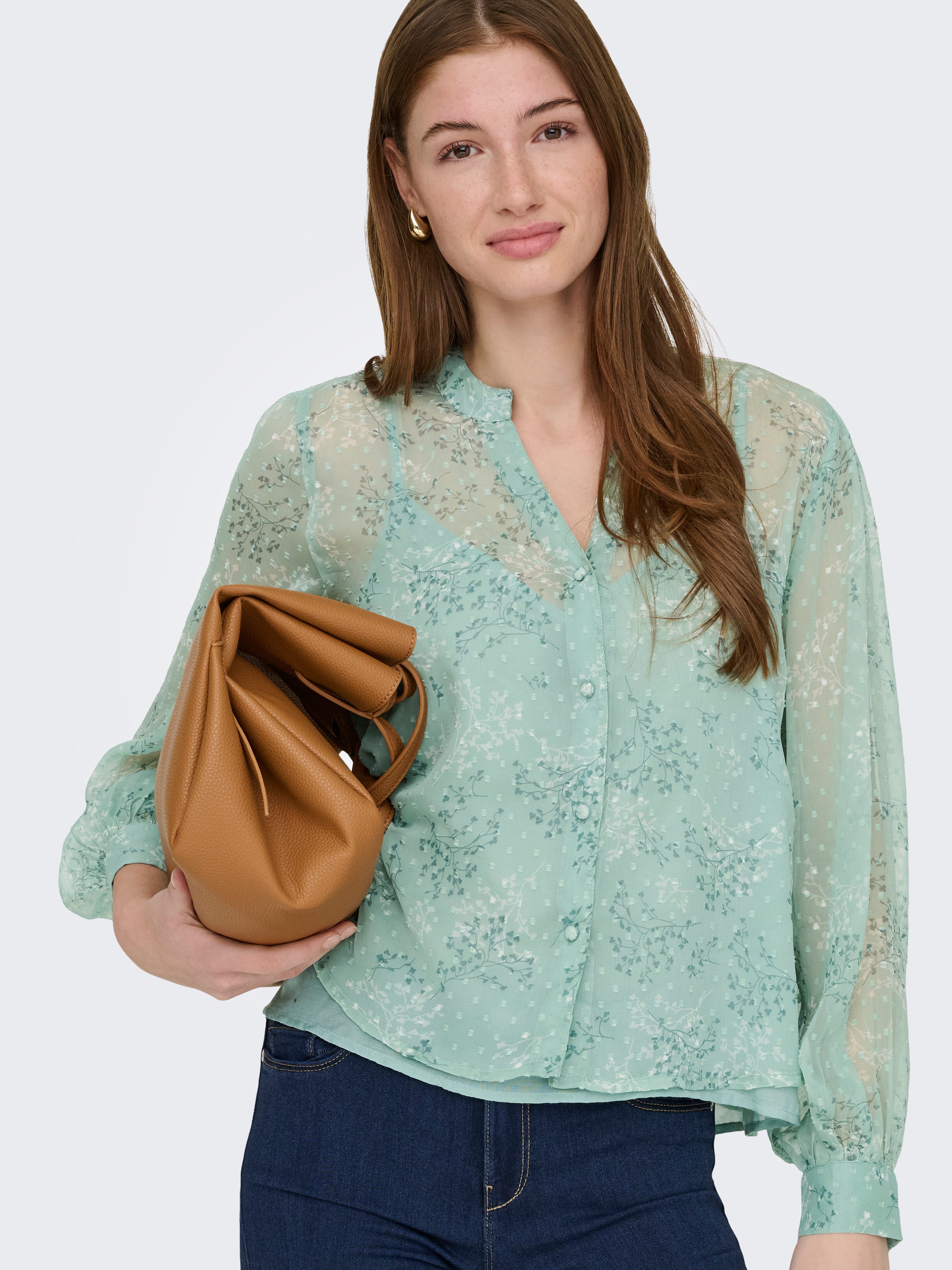 ONLY Langarmbluse ONLTESSA ELIZA L/S SHIRT WVN CS Kunstfaser, regular fit günstig online kaufen