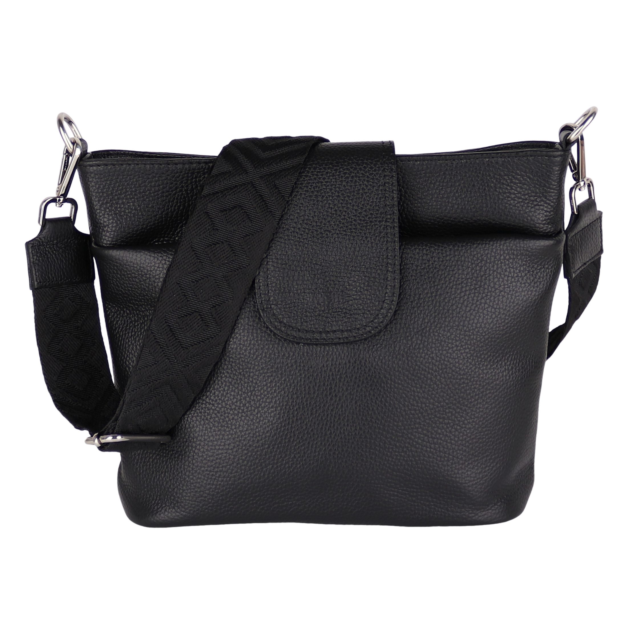 Umhängetasche Damen, Crossbody Bag, Echtleder Made in Italy