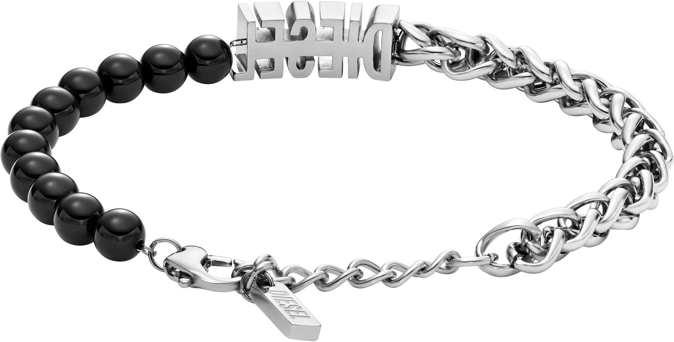Diesel Armband Schmuck Geschenk Edelstahl Armschmuck Armkette FONT, mit Ach günstig online kaufen