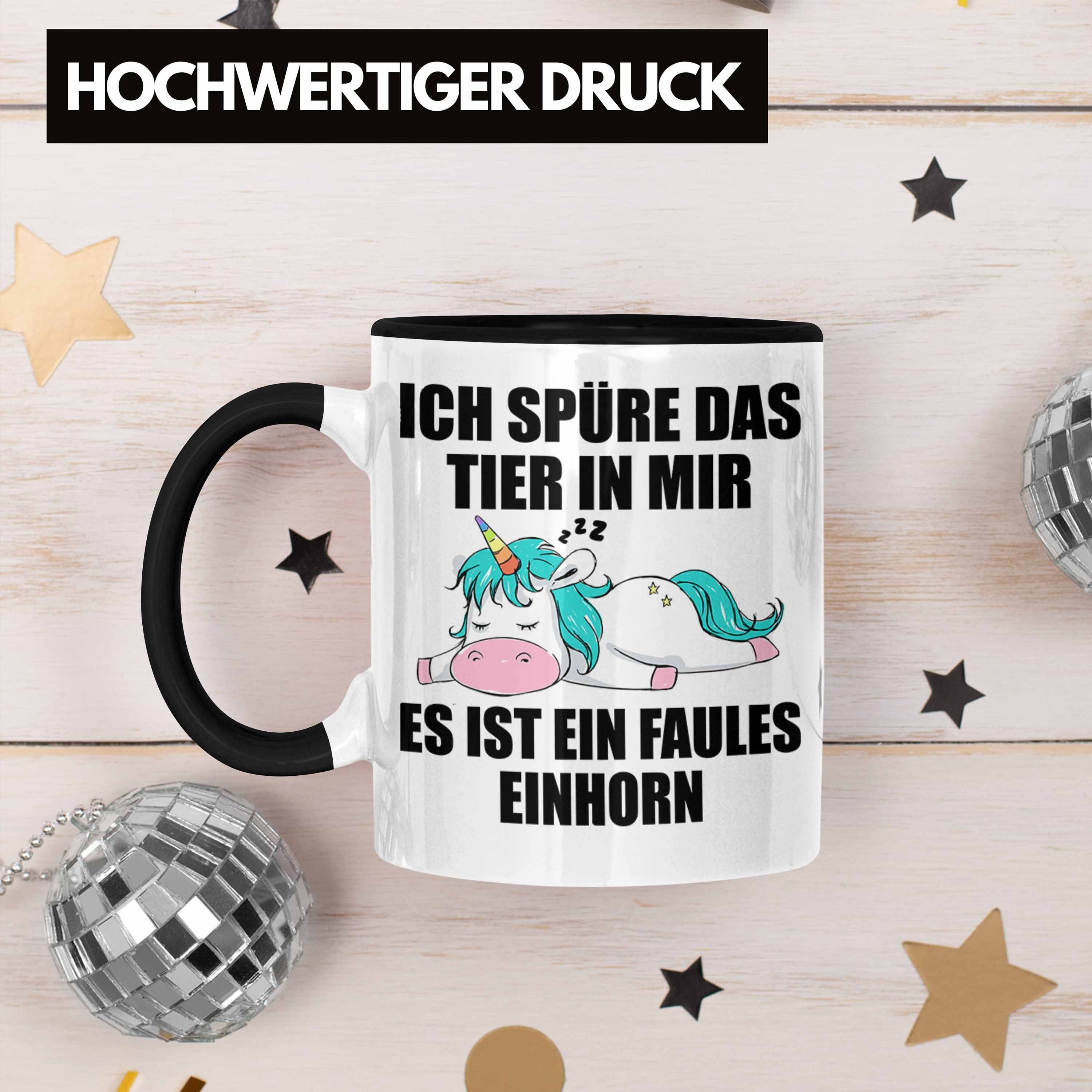 - Einhorn Arbeitskollege Kollegin Trendation Tasse Mitarbeiter Geschenk Schwarz Lustige Trendation Sprüche Abschiedsgeschenk Tasse