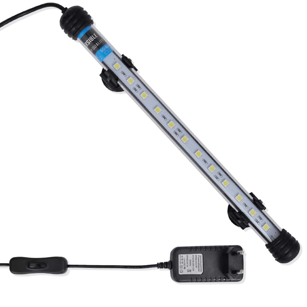 vidaXL Stehlampe LED Aquarium-Lampe 28 cm Weiß
