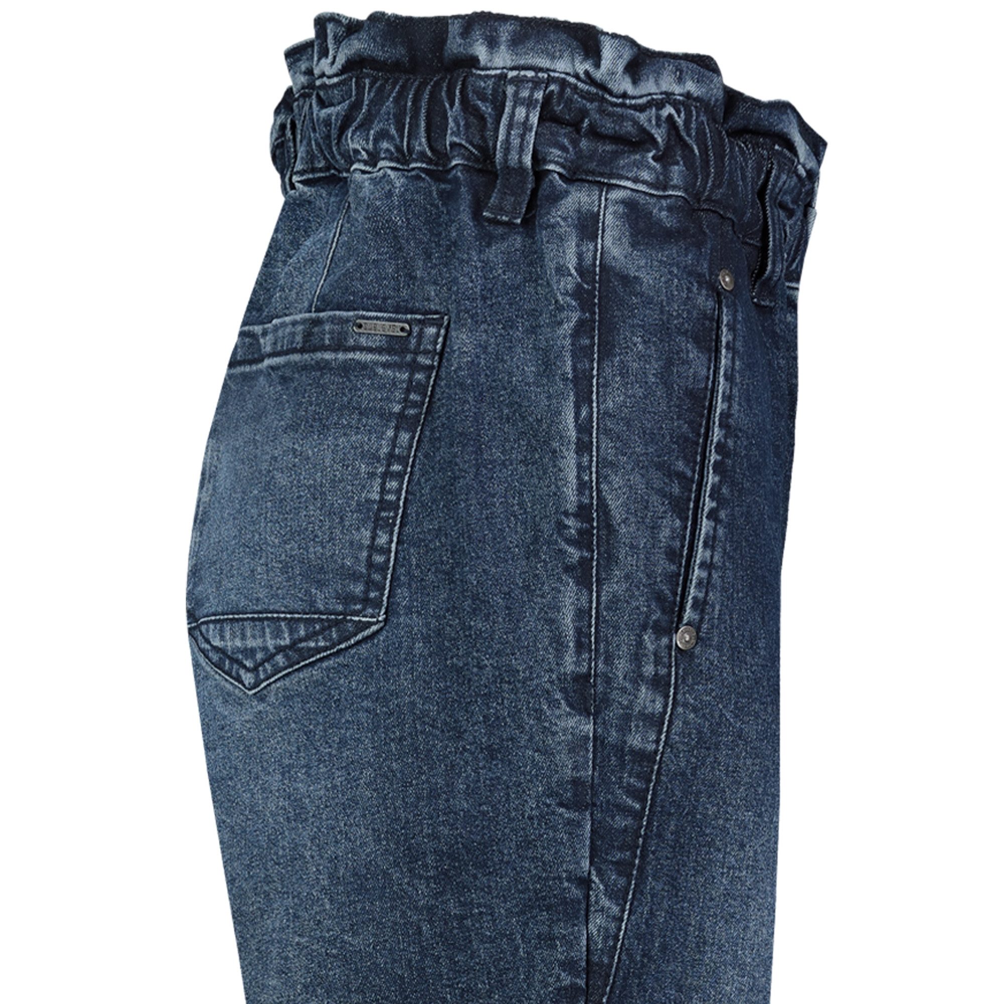 Paperbag-Hose Damen Jeans Mid Waist elastisch Moderne Hose