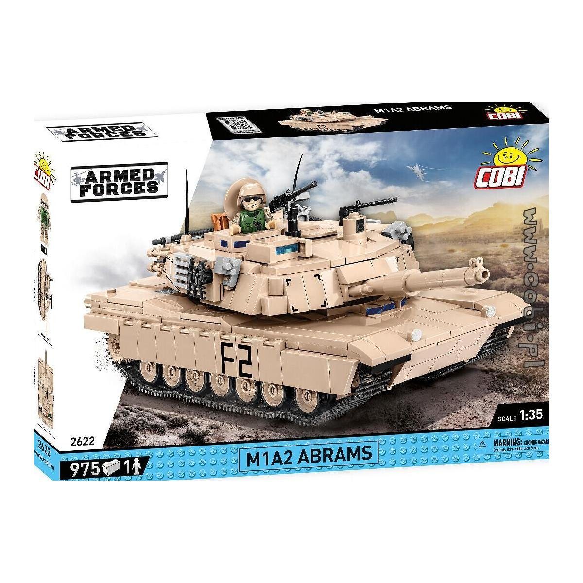 COBI Modellbausatz M1A2 Abrams, Modell, 975 Teile, ab 9 Jahren