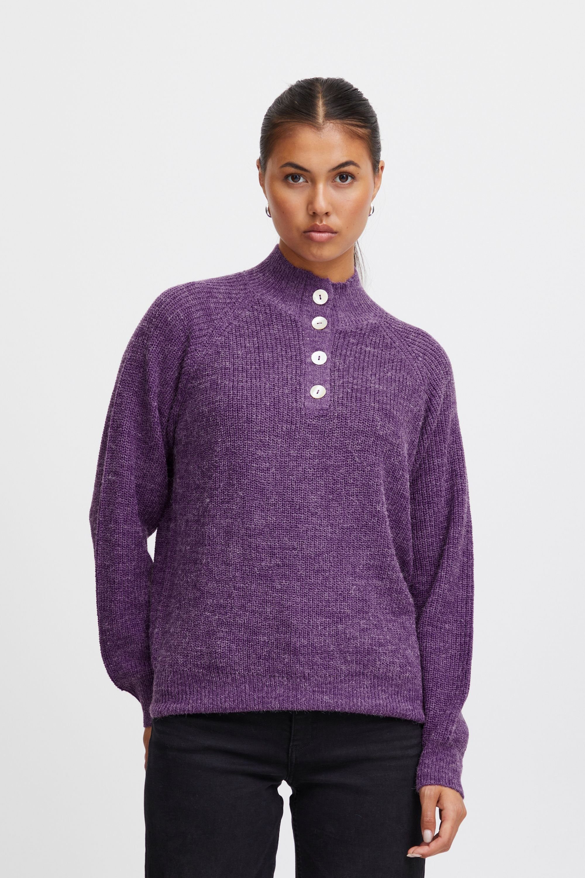 Ichi Strickpullover IHNOVO LS12 - 20119047 Amaranth Purple (193536)