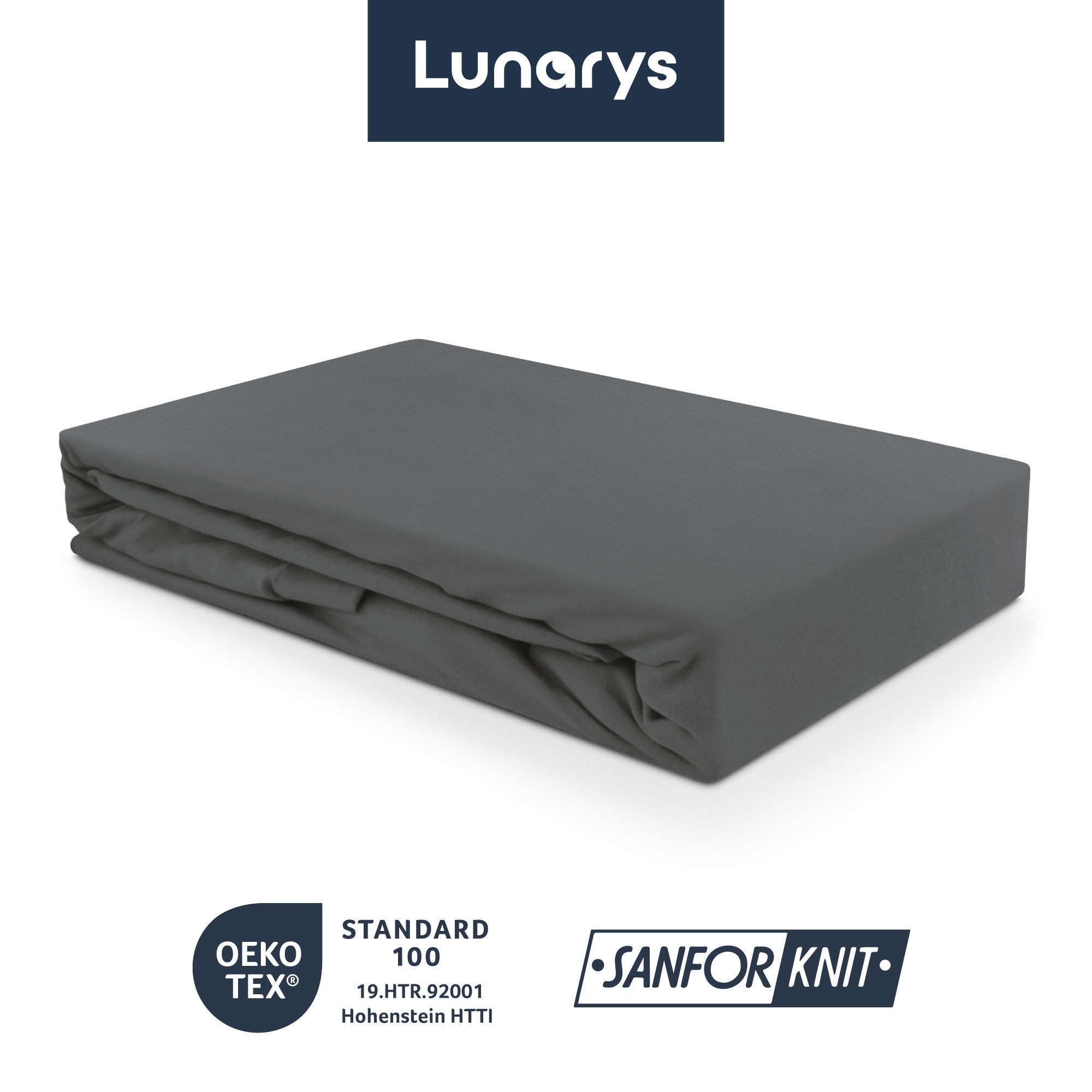 Lunarys Spannbettlaken SleepRoyal, Jersey-Elasthan, Gummizug: rundum, (1 Stück), 90x200 cm, 250 g/m², 95% Baumwolle, für Kinder geeignet