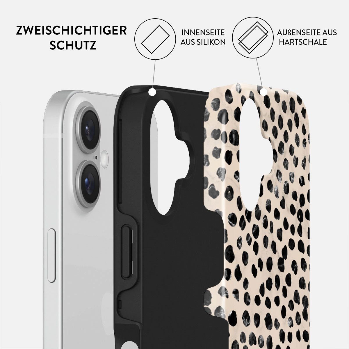 BURGA Handyhülle MusicSet: MagSafe Case Almond Latte iPhone 16 + AirPod Case 3.Gen