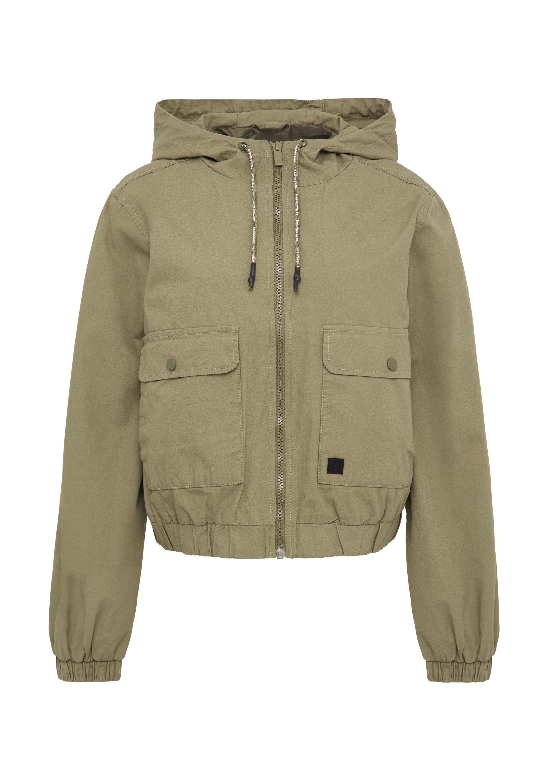 QS Funktionsjacke Outdoor-Jacke Blouson aus Baumwolle mit Kapuze günstig online kaufen