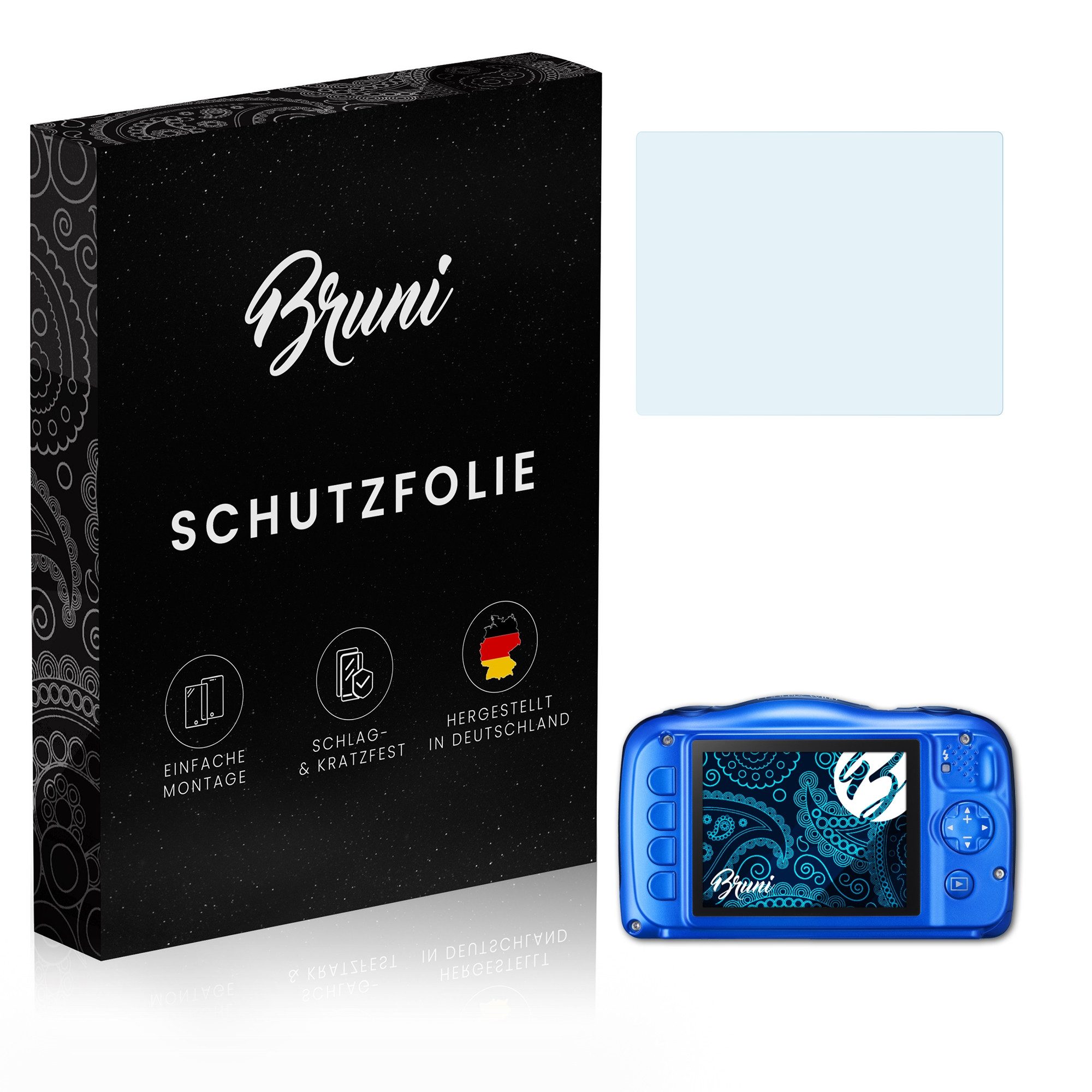 Schutzfolie Glasklare Displayschutzfolie für Coolpix W100