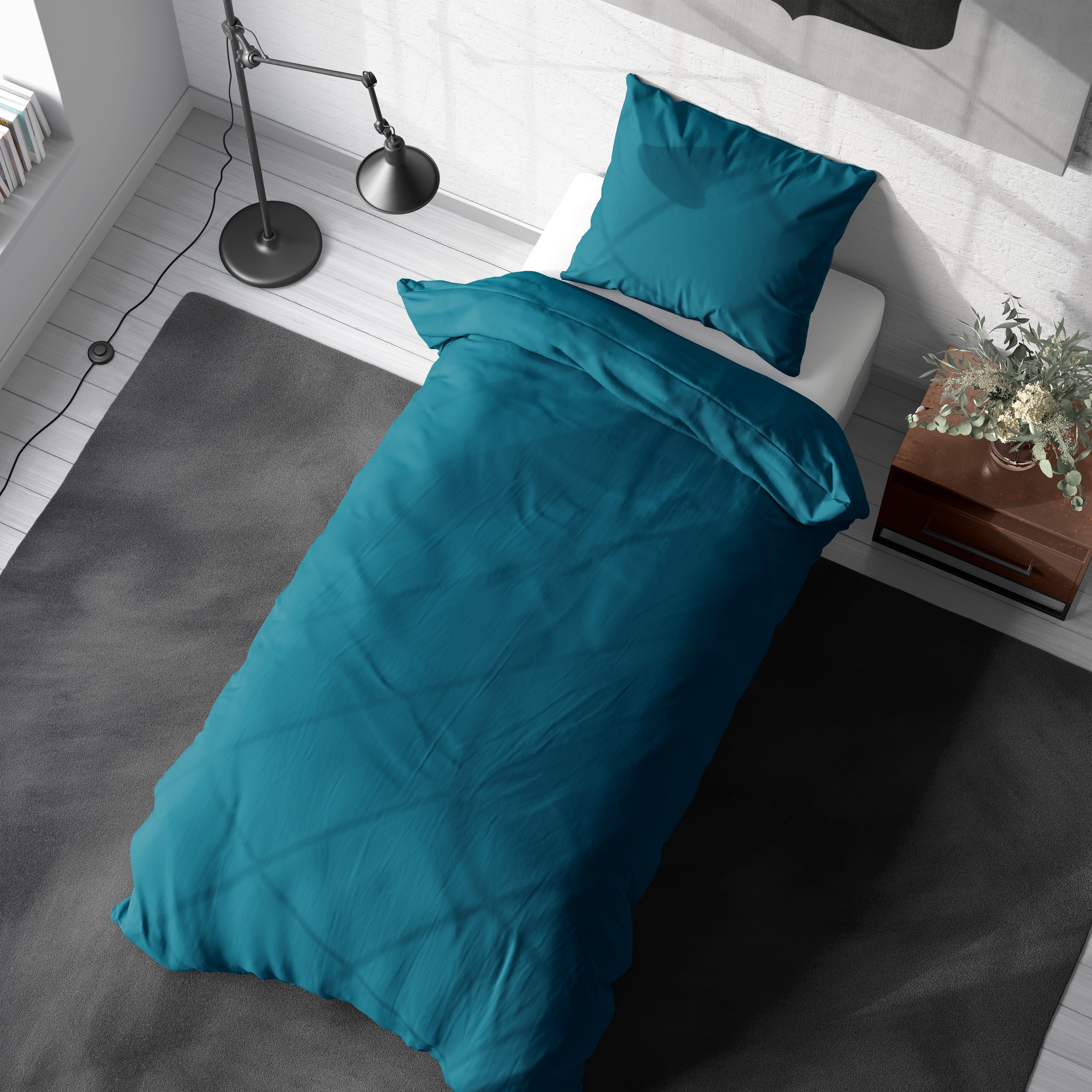 Hometex Premium Textiles Bettwäsche Mikrofaser Bettwäsche, mit Reißverschluss – Bild 2 von 2