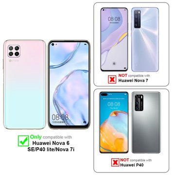 Cadorabo Handyhülle Huawei NOVA 6 SE / P40 LITE / NOVA 7i Huawei NOVA 6 SE / P40 LITE / NOVA 7i, Klappbare Handy Schutzhülle - Hülle - mit Standfunktion und Kartenfach