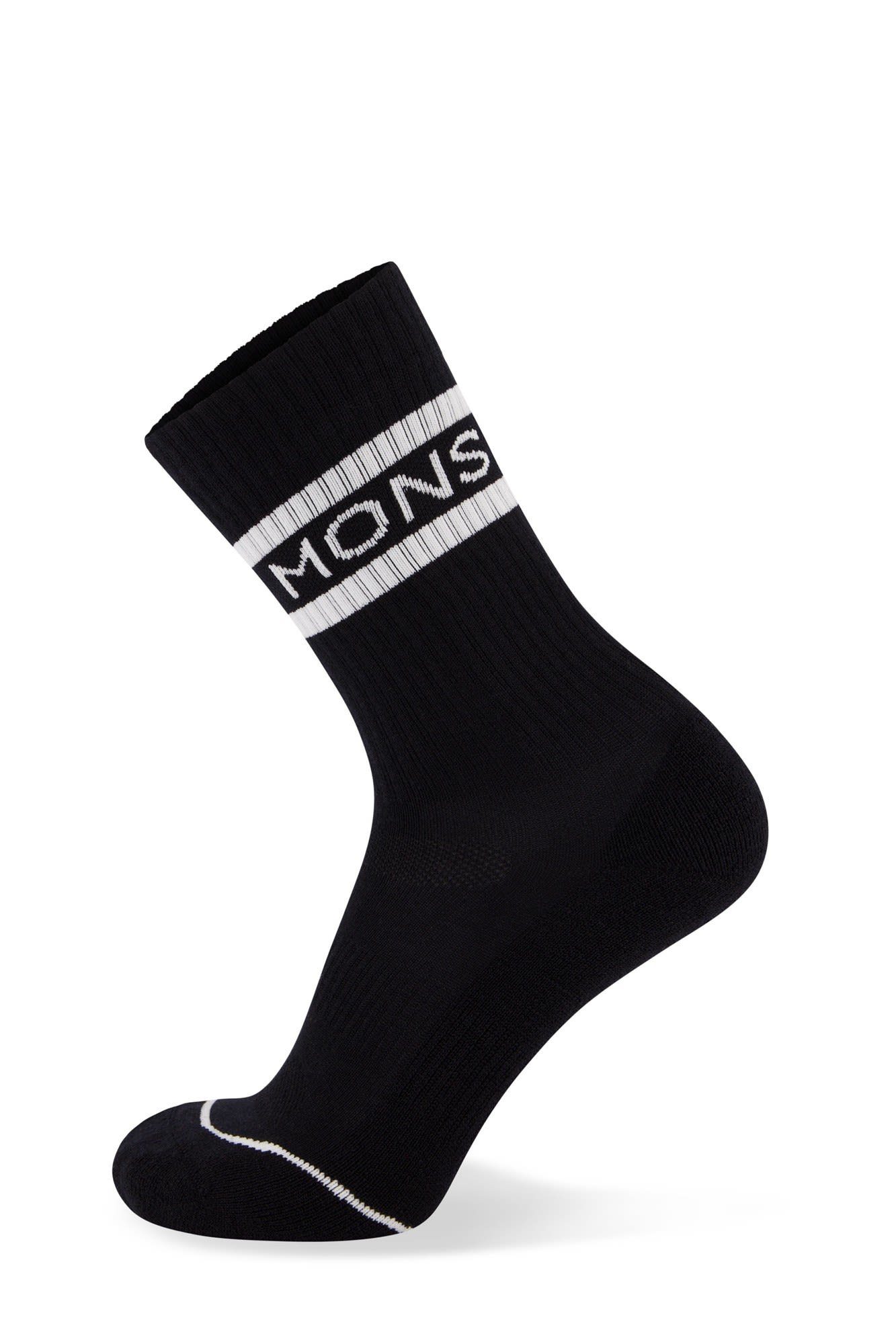 Mons Royale Thermosocken Mons Royale Signature Crew Sock Kompressionssocken Black - White