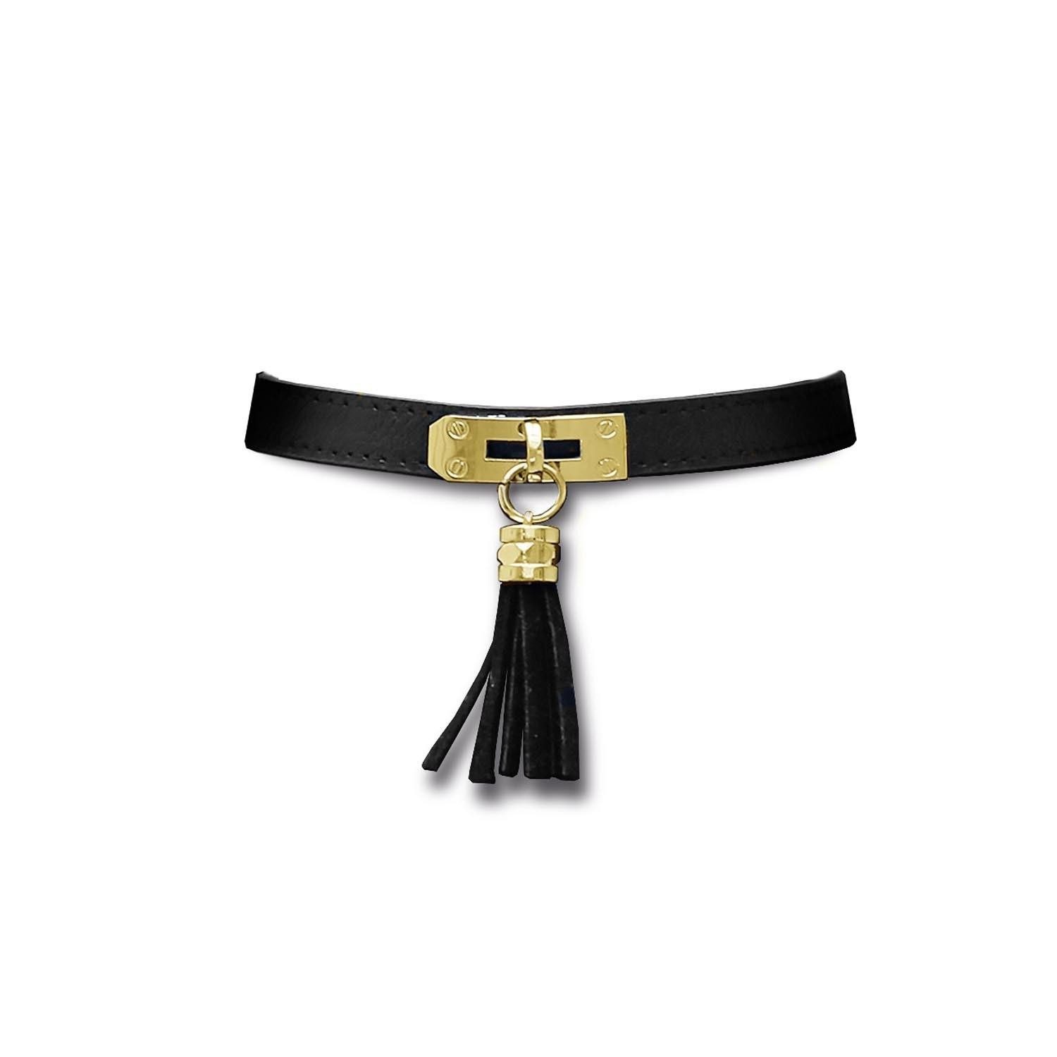 Escora Lederband Lederhalsband schwarz sexy günstig online kaufen