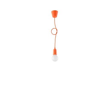 famlights Hängeleuchte, Pendelleuchte Dani in Orange E27 1-flammig, keine Angabe, Leuchtmittel enthalten: Nein, warmweiss, Hängeleuchte, Pendellampe, Pendelleuchte