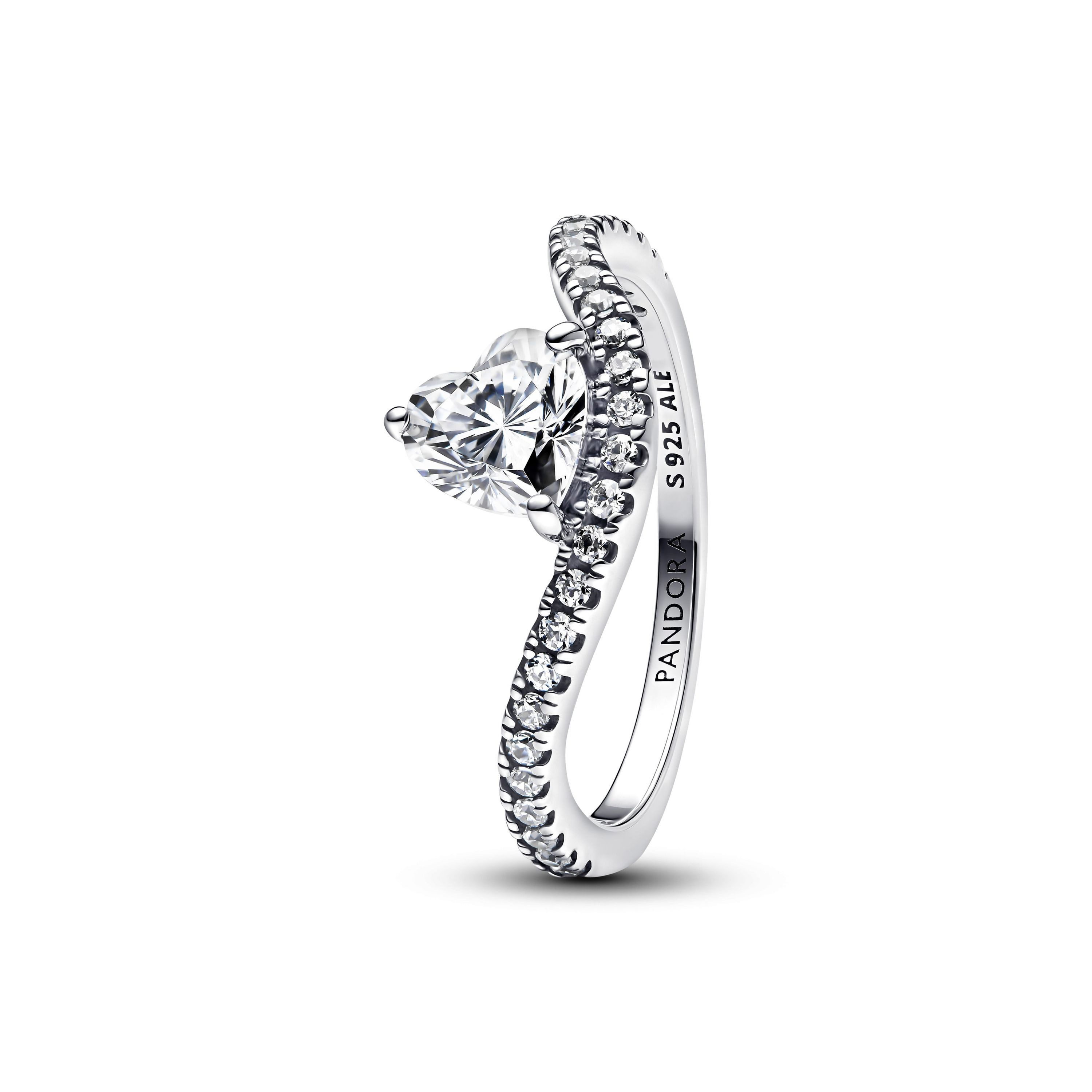 Pandora Silberring Pandora Ring Wavy Pavé günstig online kaufen