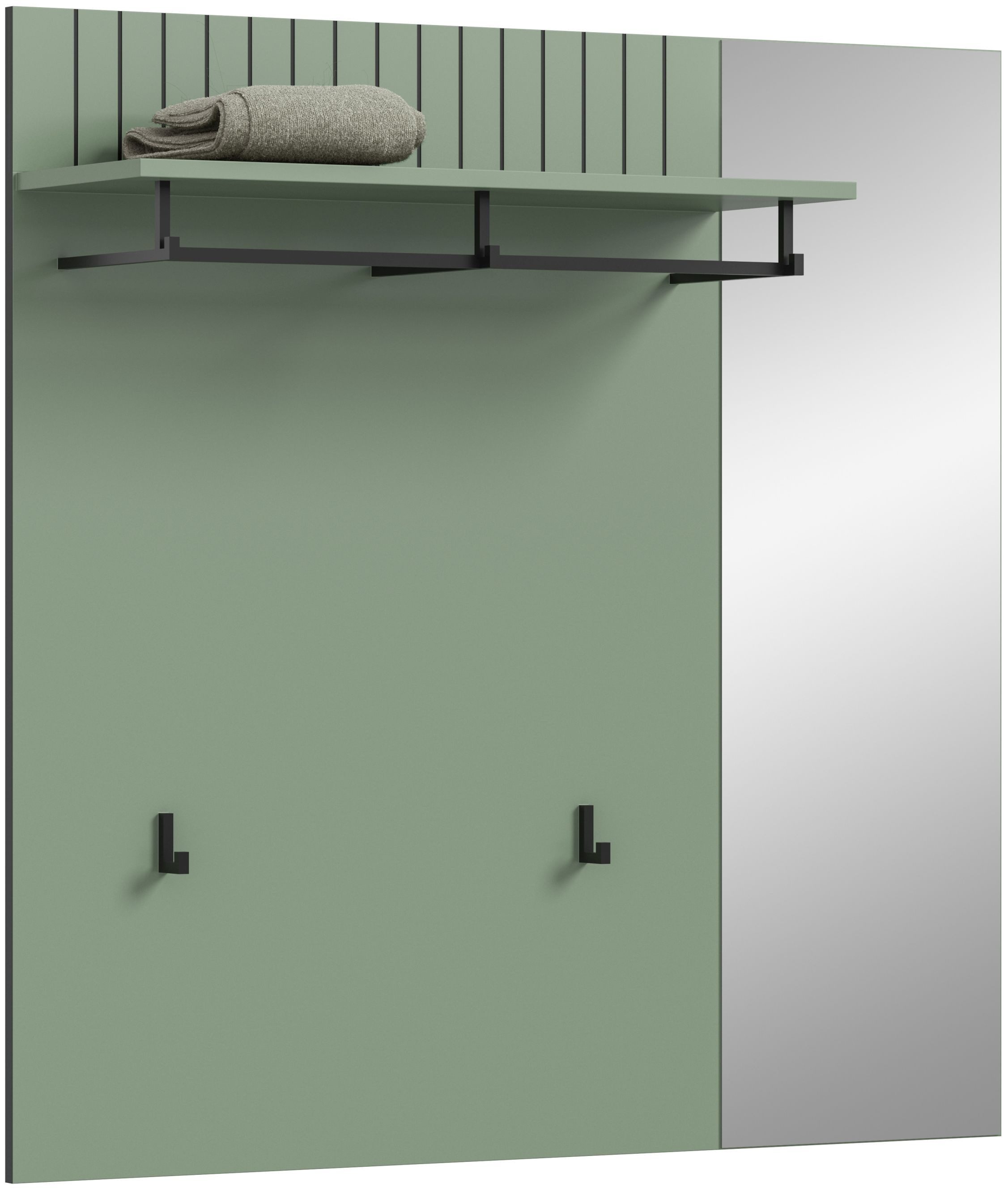 xonox.home Garderobenpaneel, in Smoke Green Nachbildung B/H/T ca.: 106/106/27 cm