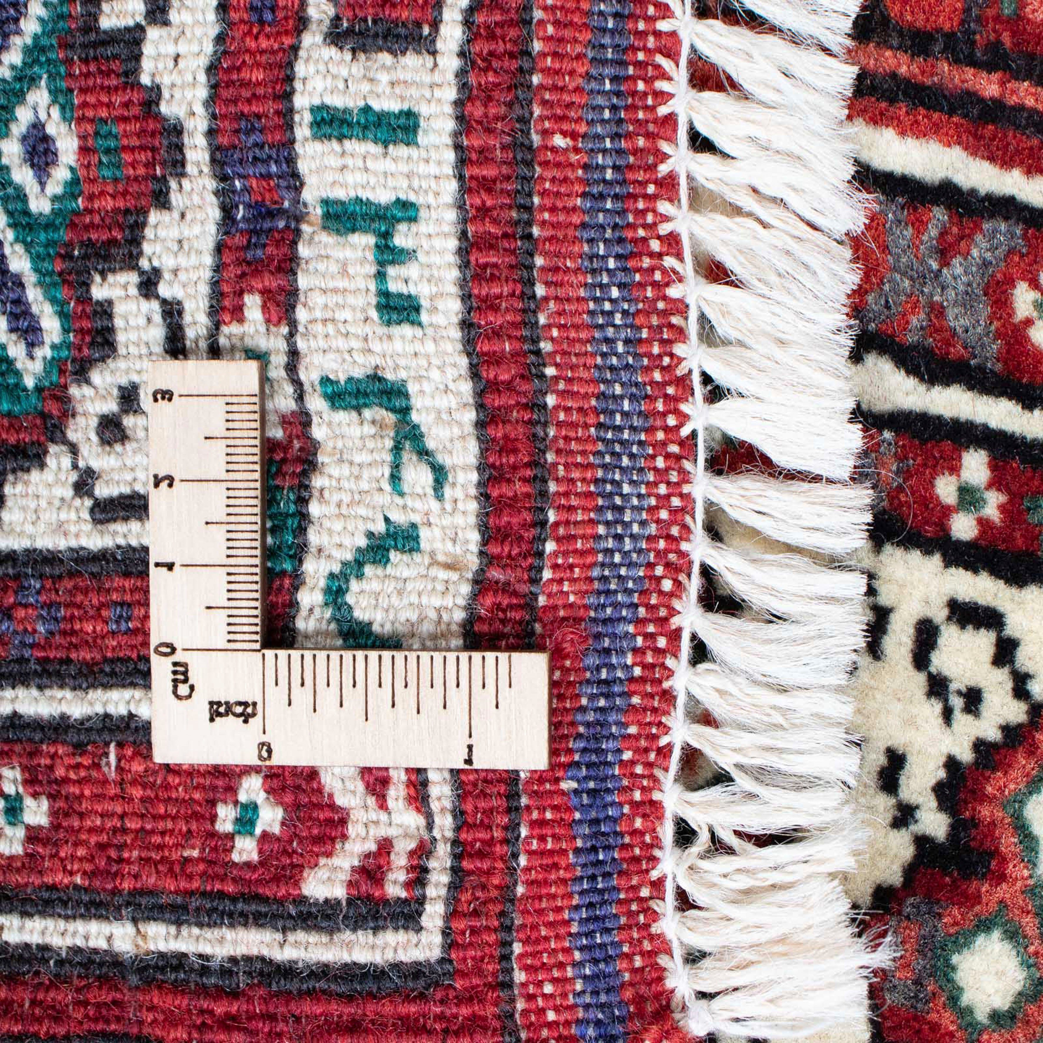 91 - x rechteckig, Höhe: Einzelstück - cm Zertifikat Belutsch Orientteppich Wohnzimmer, beige, 128 mm, 8 Handgeknüpft, mit morgenland,