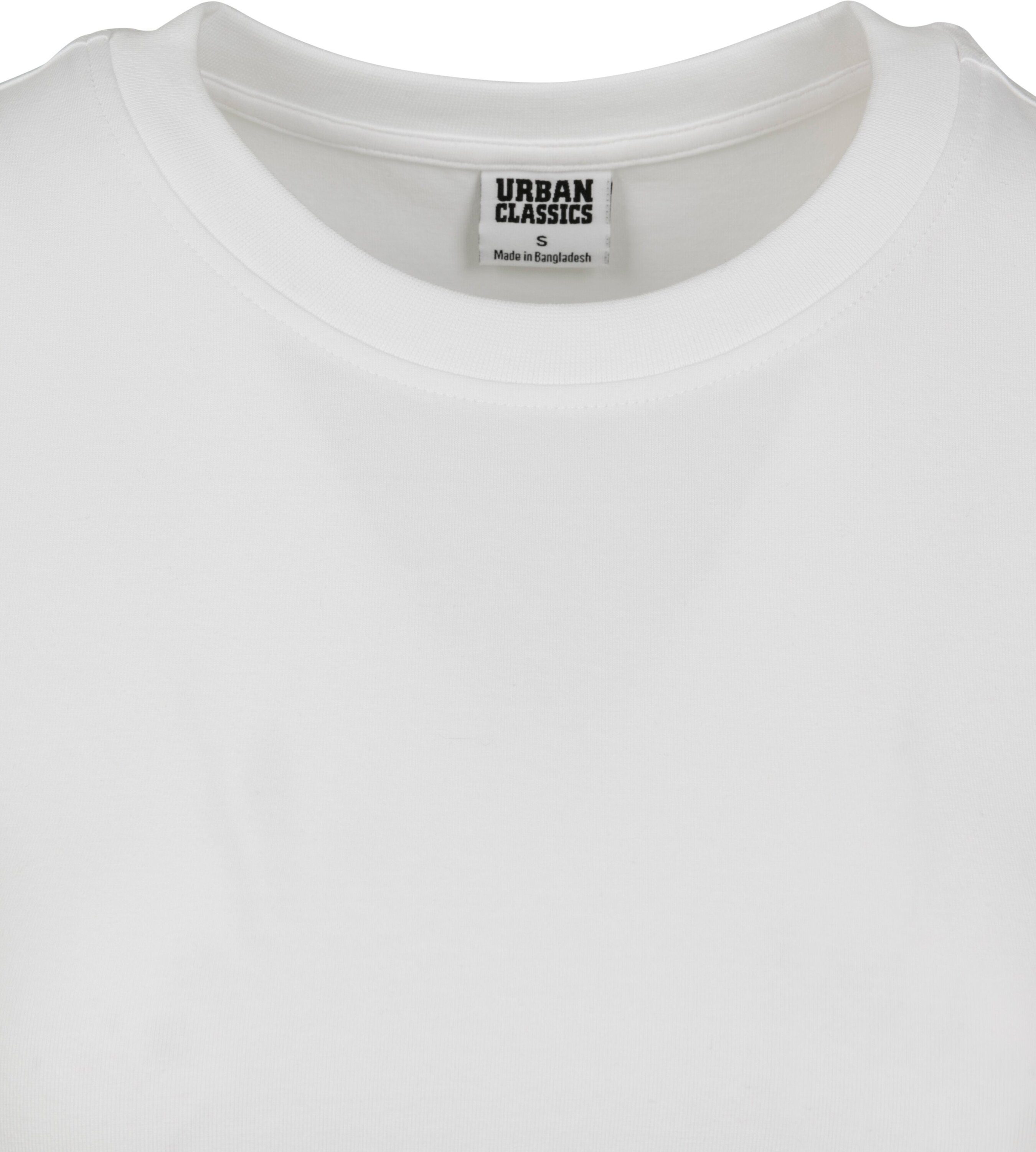 (1-tlg) T-Shirt Cropped CLASSICS white Ladies URBAN Damen Jersey Stretch Tee