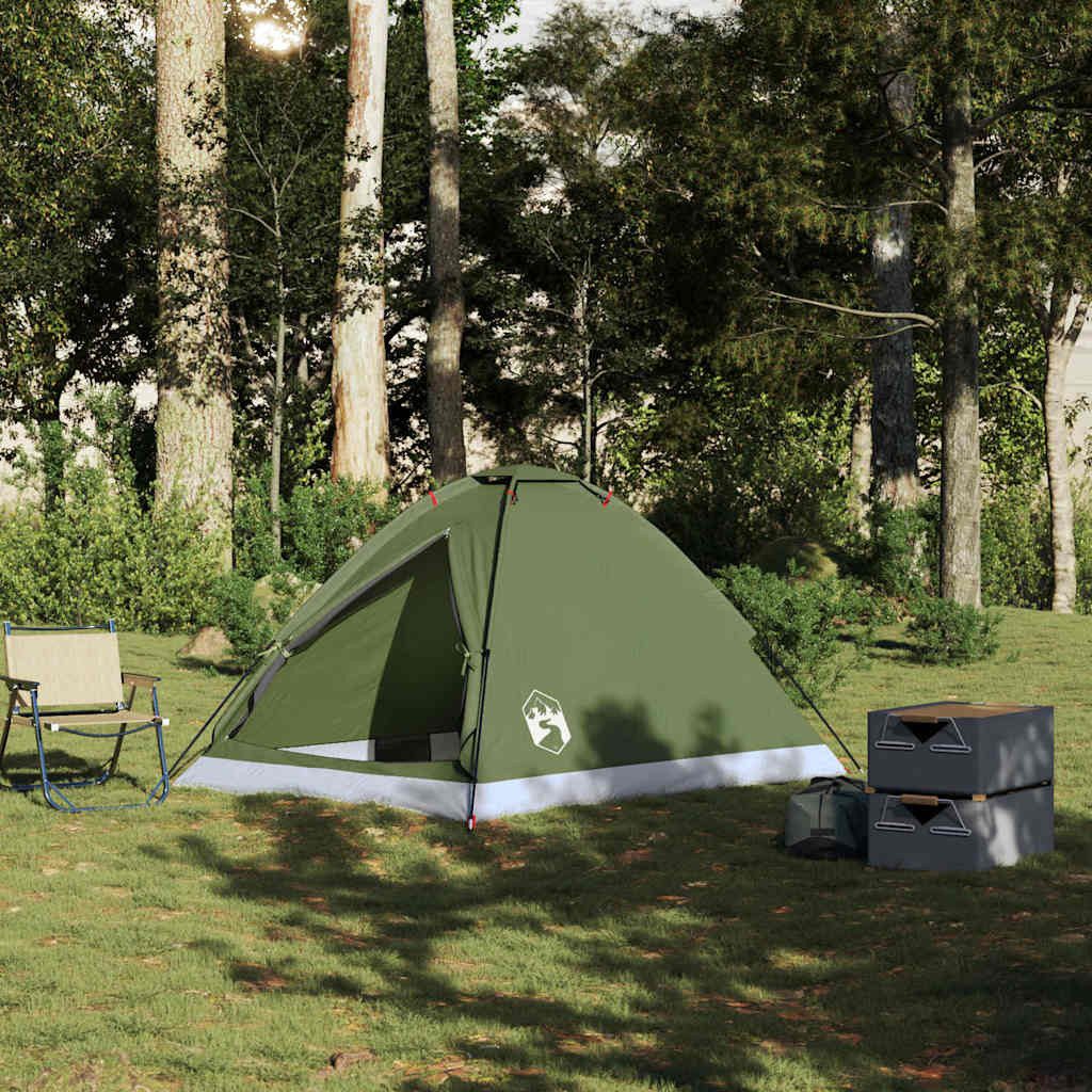 vidaXL Kuppelzelt Kuppel-Campingzelt 2 Personen Olivgrün günstig online kaufen