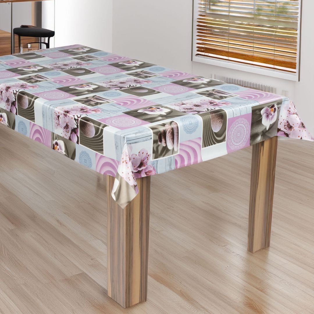 laro Tischdecke laro Wachstuch-Tischdecke Wachstischdecke Orchidee günstig online kaufen