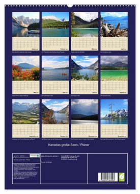 CALVENDO Wandkalender Kanadas große Seen / Planer (Premium, hochwertiger DIN A2 Wandkalender 2023, Kunstdruck in Hochglanz)