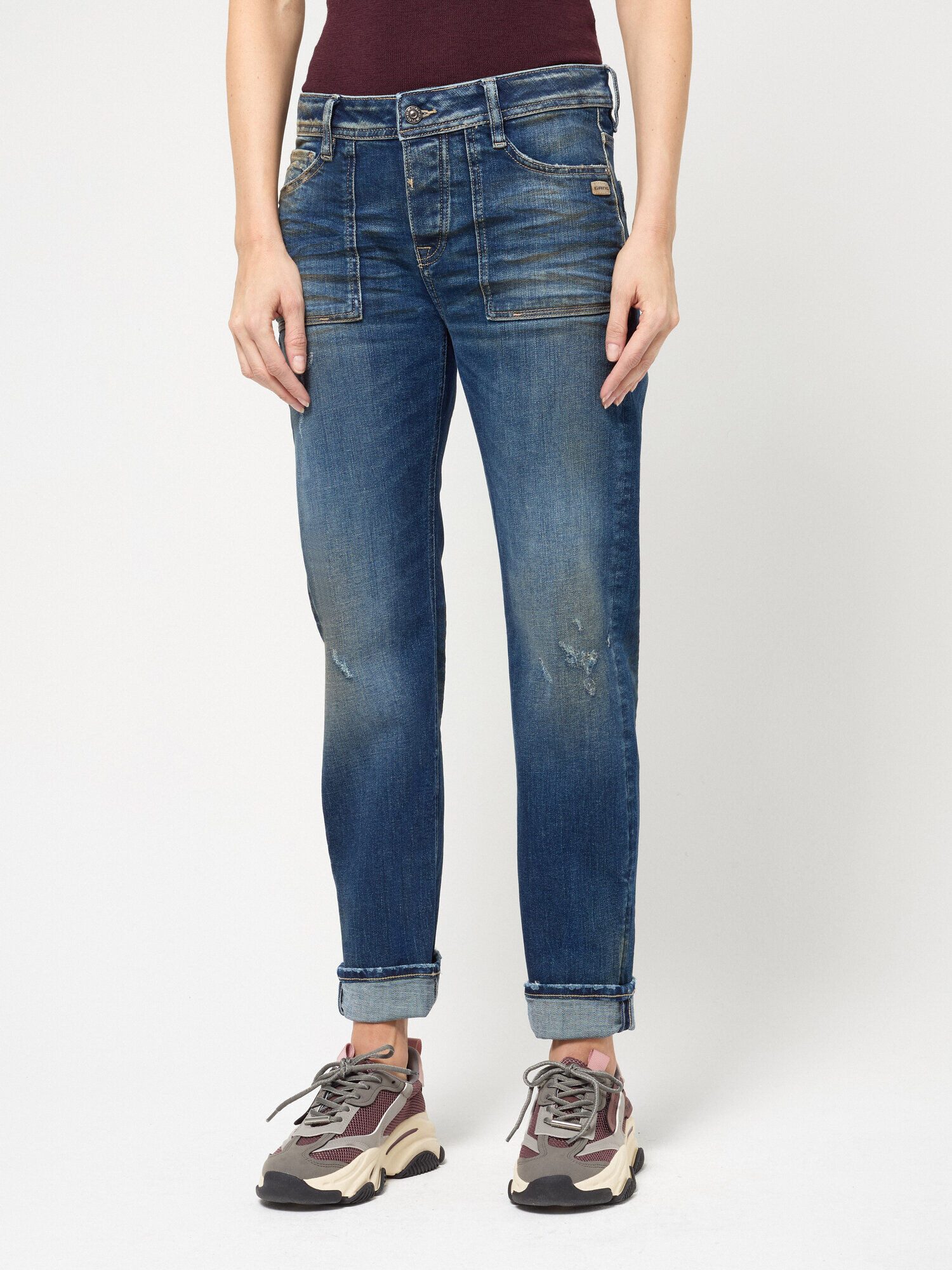 GANG Boyfriend-Jeans 94NICA WORKER im androgynen Look