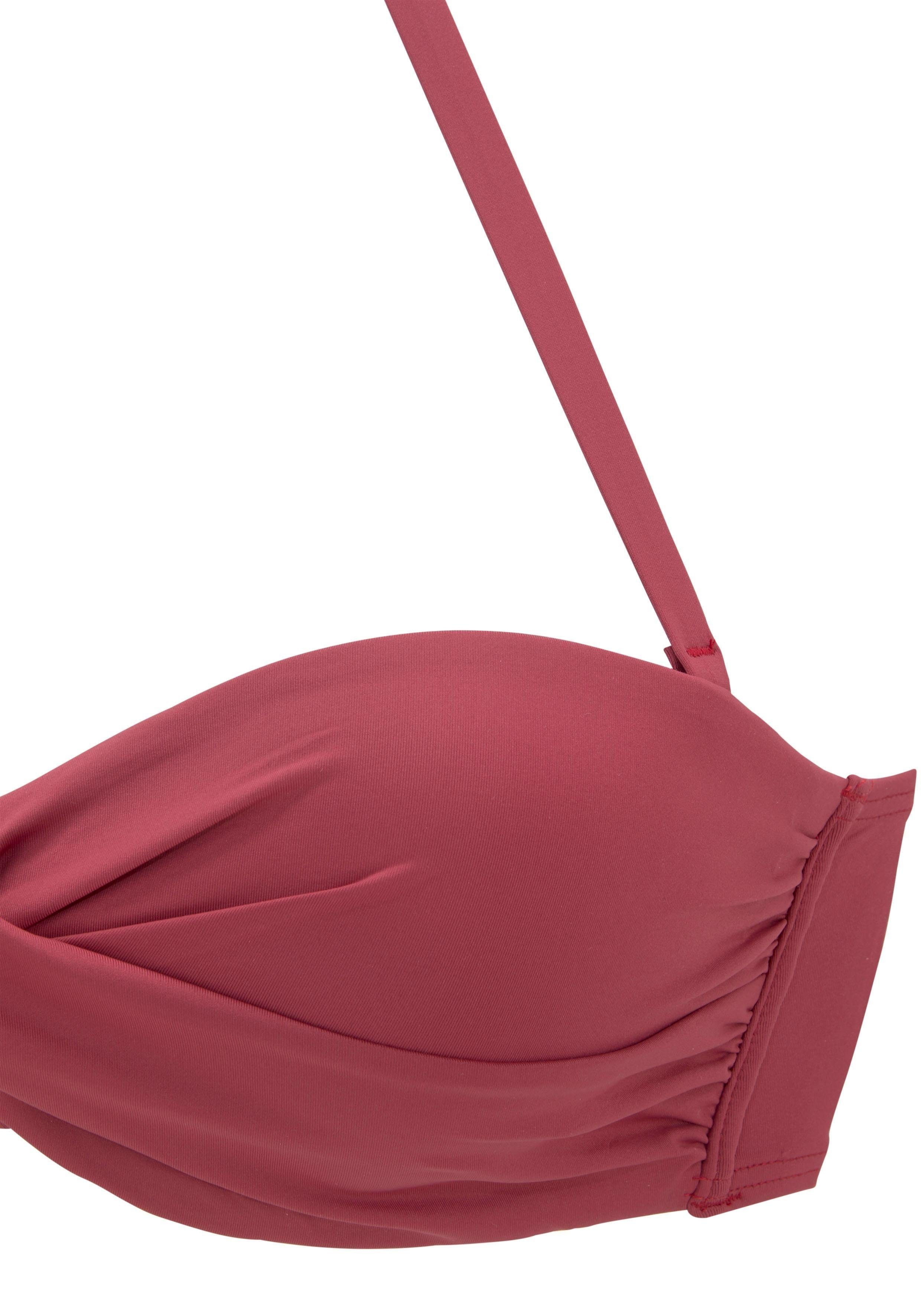 s.Oliver Bügel-Bandeau-Bikini-Top Rome, in Wickeloptik – Bild 3 von 5