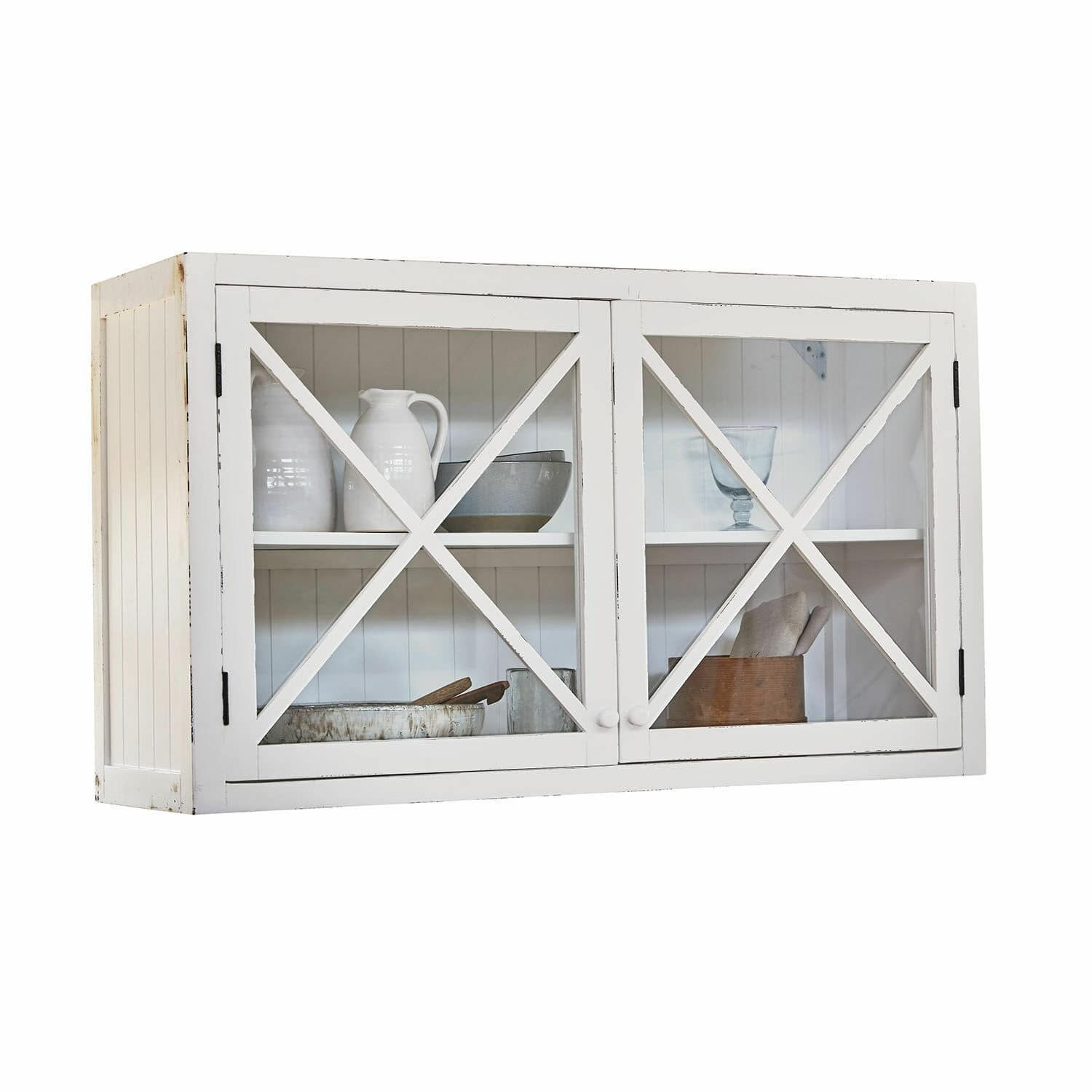 Mirabeau Wandregal Hängeschrank Havenwood antikweiß