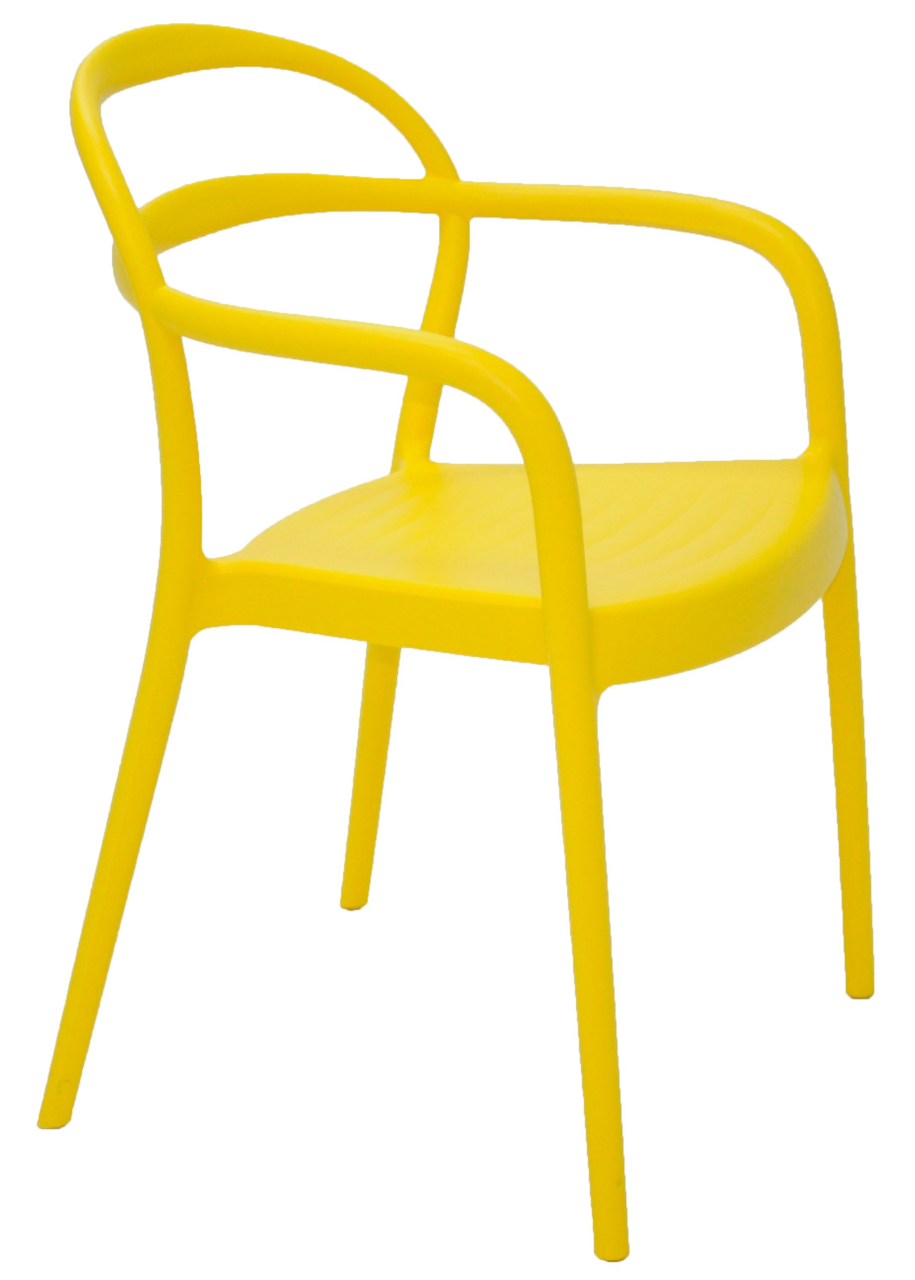 Tramontina Armlehnstuhl SISSI, stapelbar, mit Armlehne, aus Kunststoff Gelb