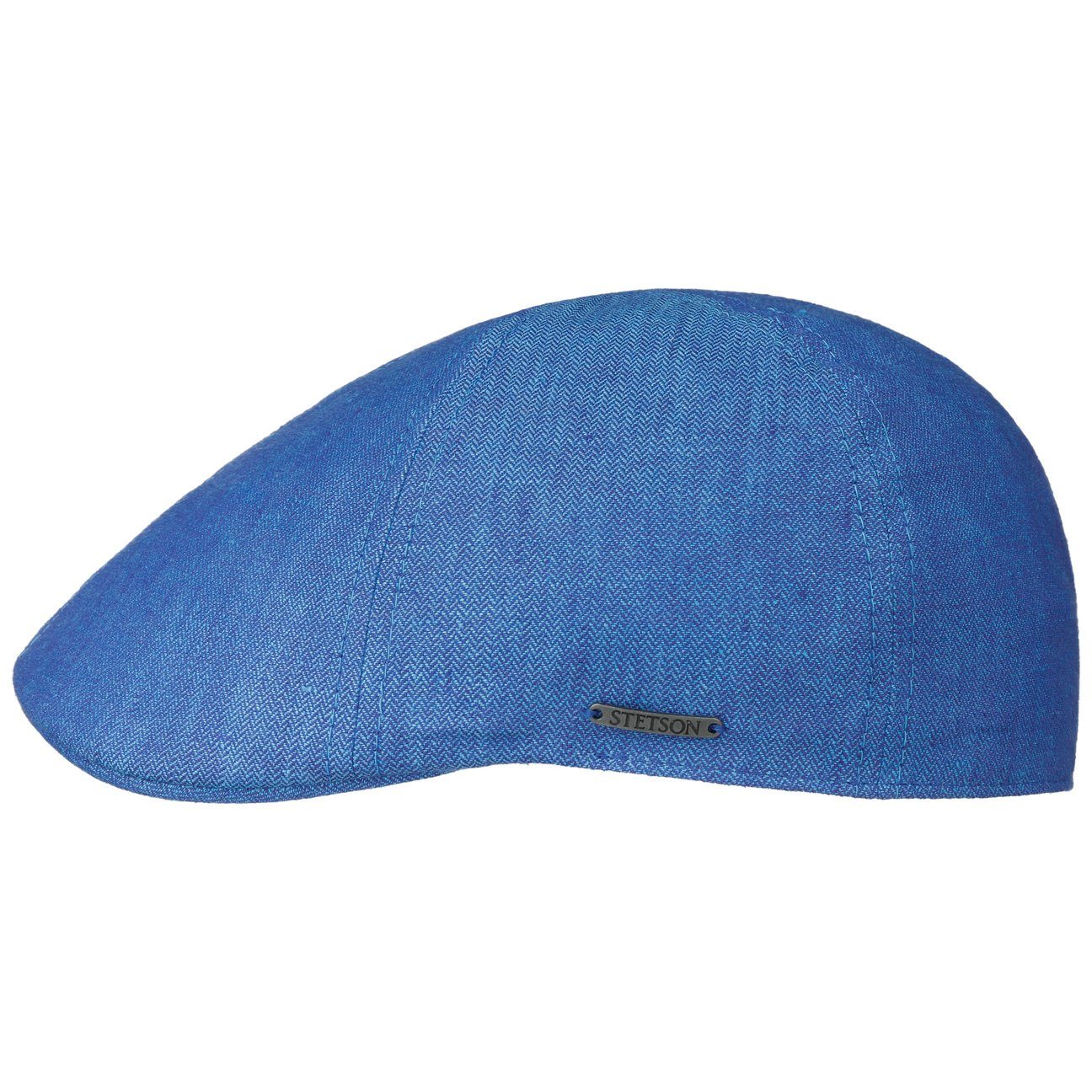 Stetson Flat Cap (1-St) Schirmmütze Made in the EU mit blau Schirm